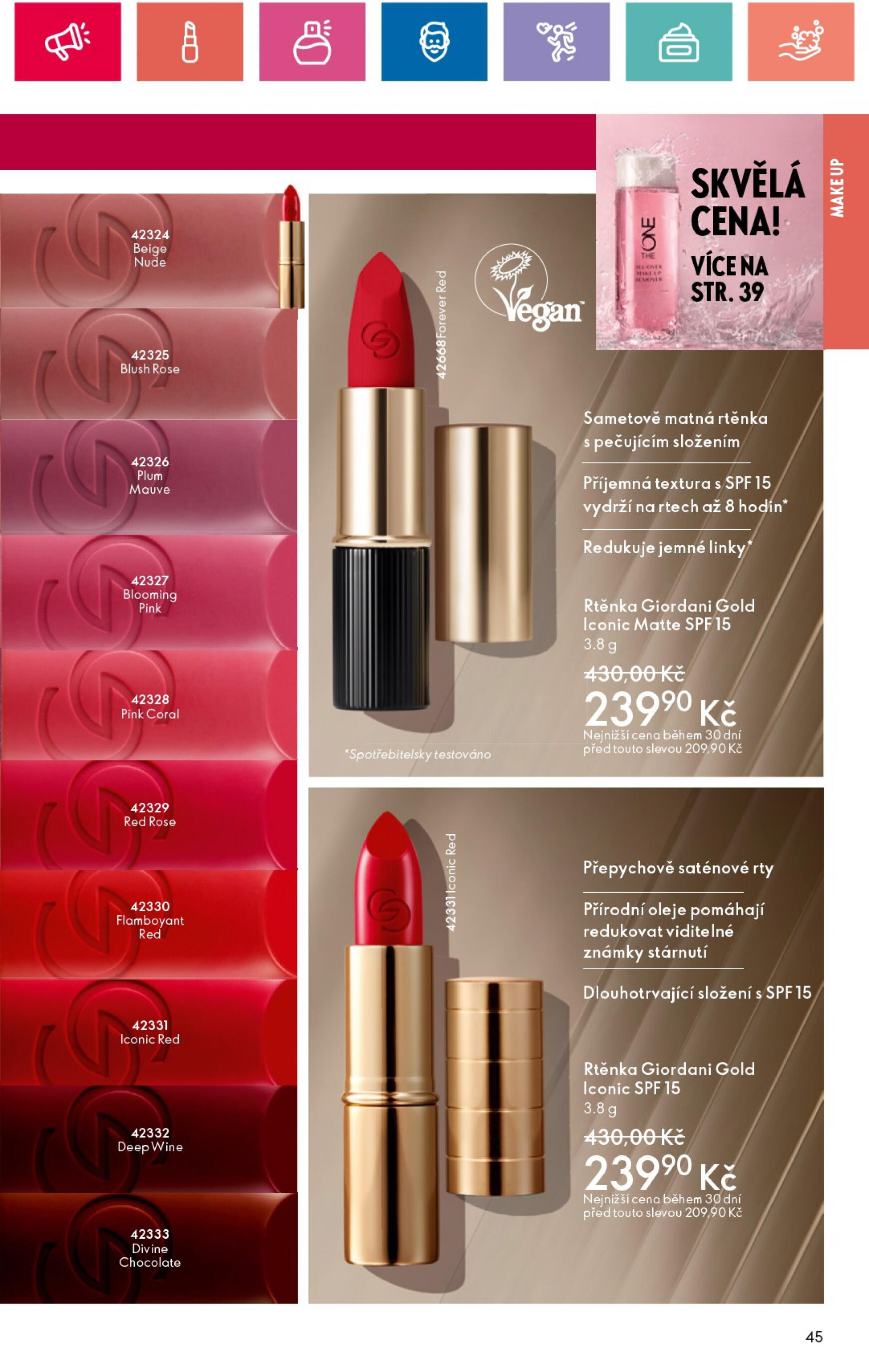 oriflame - Leták Oriflame aktuální 09.07. - 29.07. - page: 45