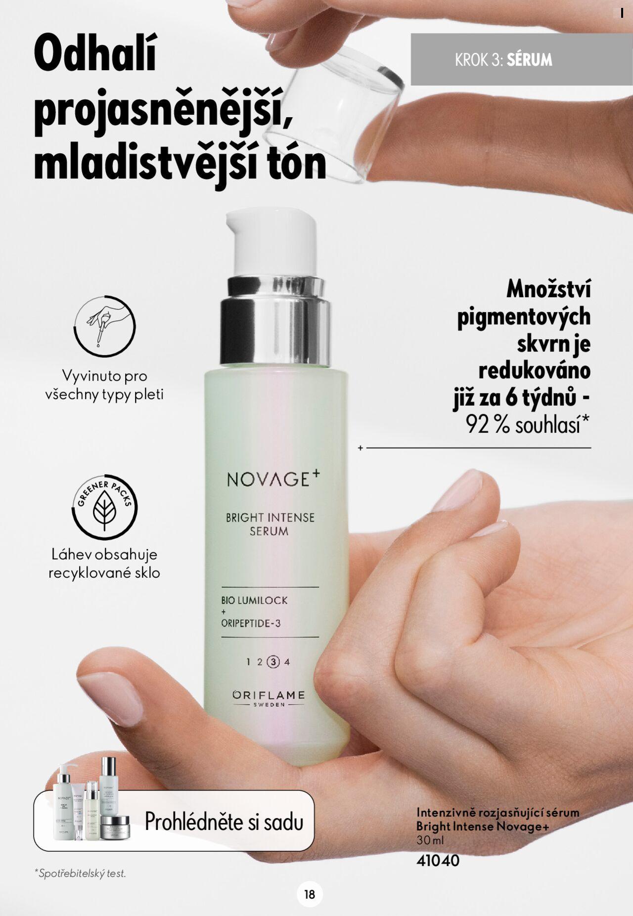 oriflame - Oriflame katalog Novage+ od úterý 23.04.2024 - page: 18