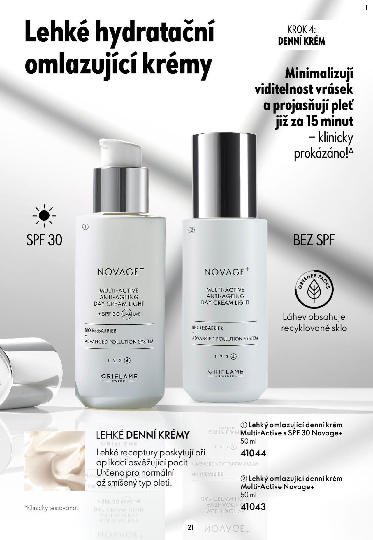 oriflame - Oriflame katalog Novage+ od úterý 23.04.2024 - page: 21