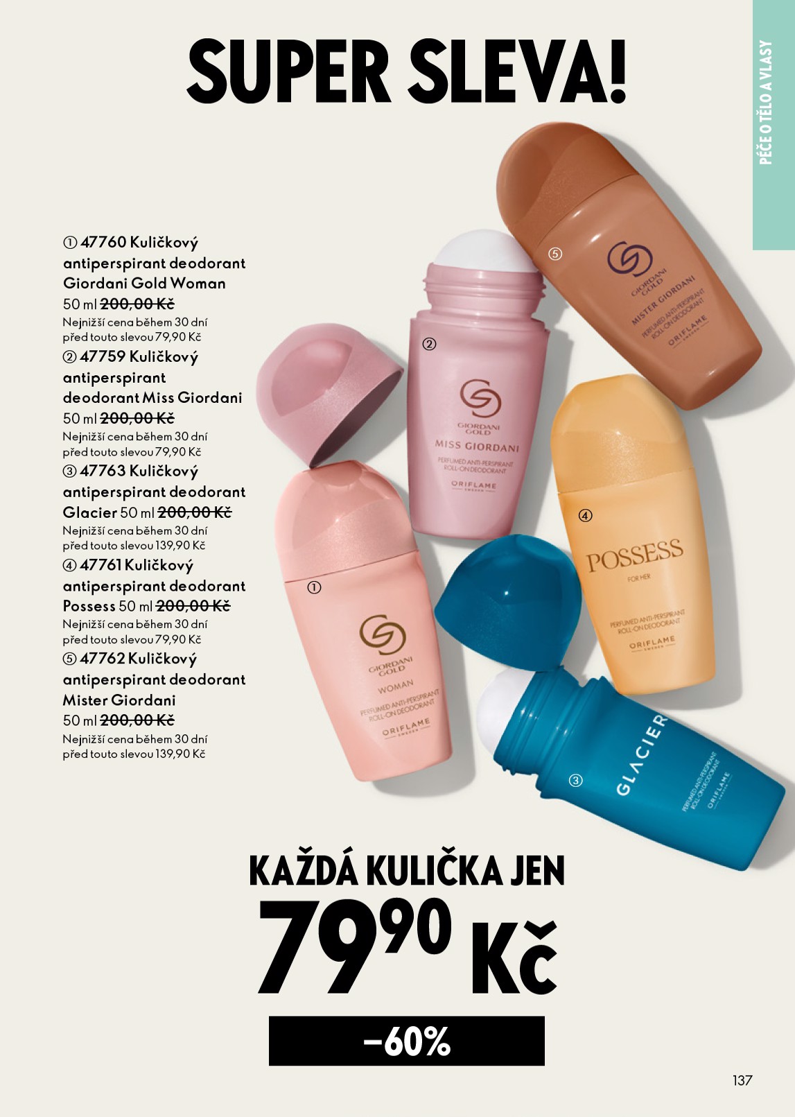 oriflame - Oriflame leták platný od středy 25.03.2026 do soboty 04.04.2026 - page: 137