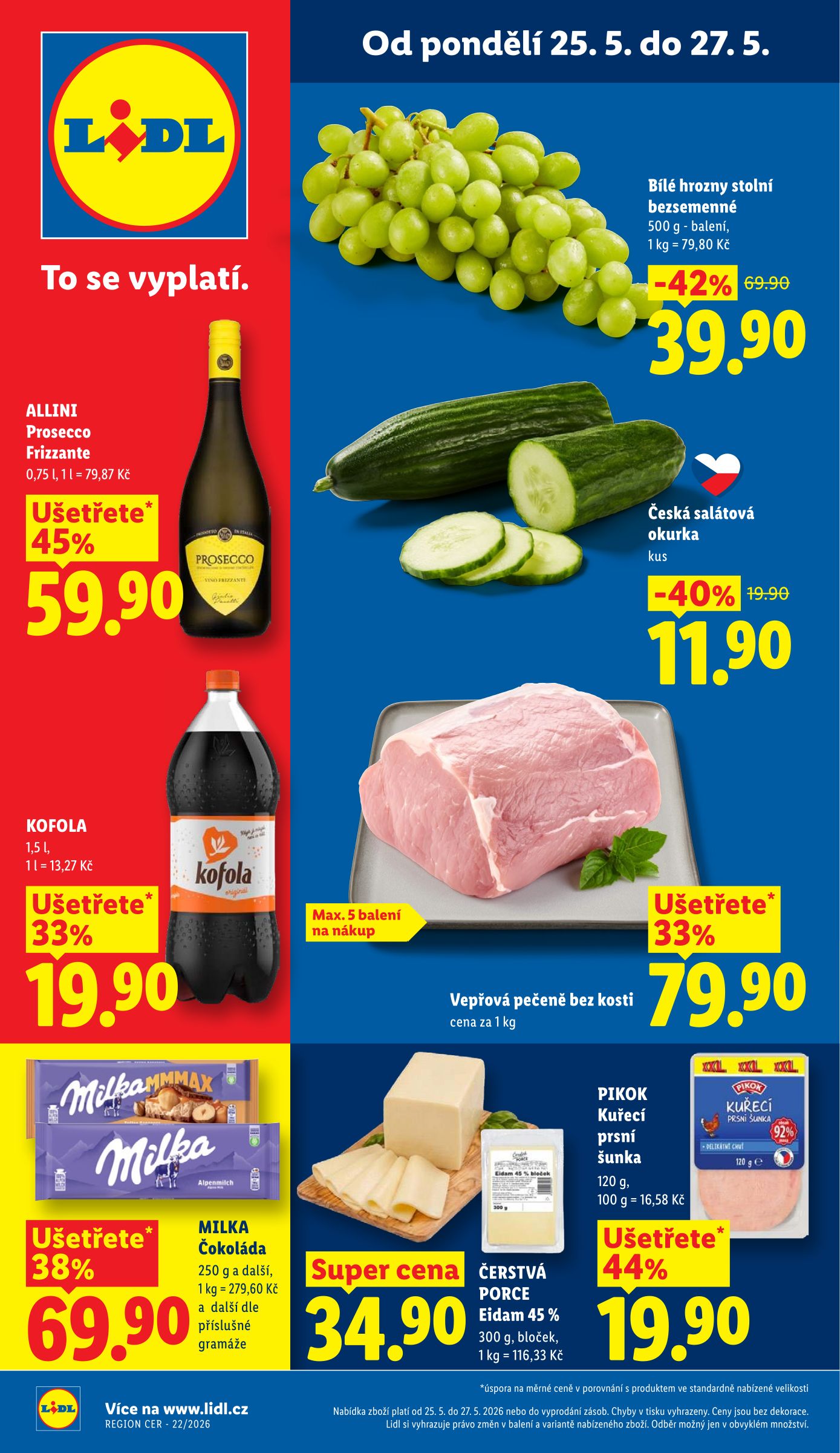 lidl - Lidl leták na příští týden od pondělí 25.05.2026 do středy 27.05.2026