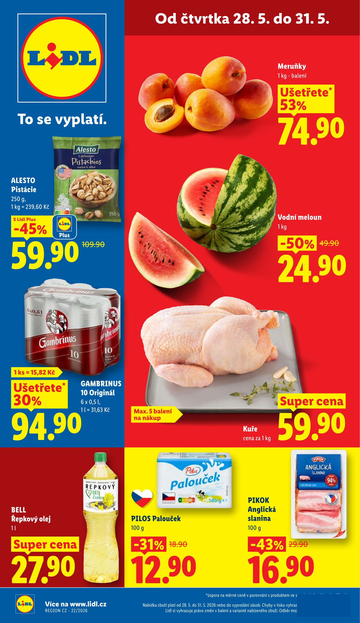 lidl - Lidl leták na příští týden od čtvrtka 28.05.2026 do neděle 31.05.2026