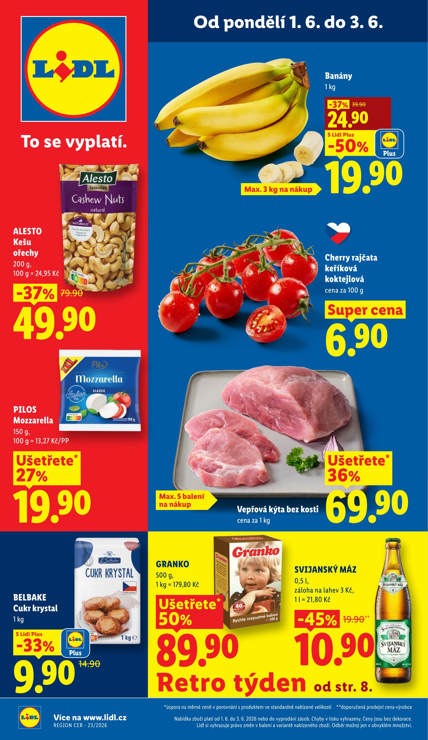 lidl - Lidl leták na příští týden od pondělí 01.06.2026 do středy 03.06.2026