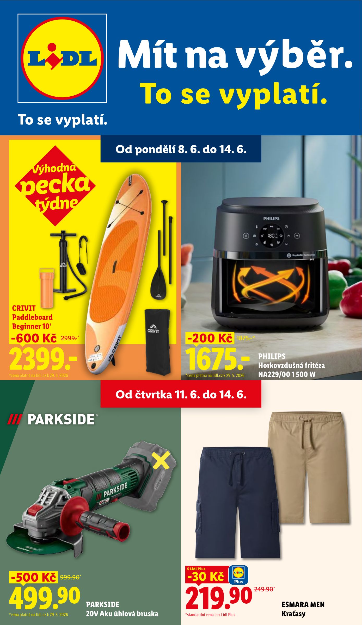 lidl - Lidl - Spotřební zboží leták na příští týden od pondělí 08.06.2026 do neděle 14.06.2026