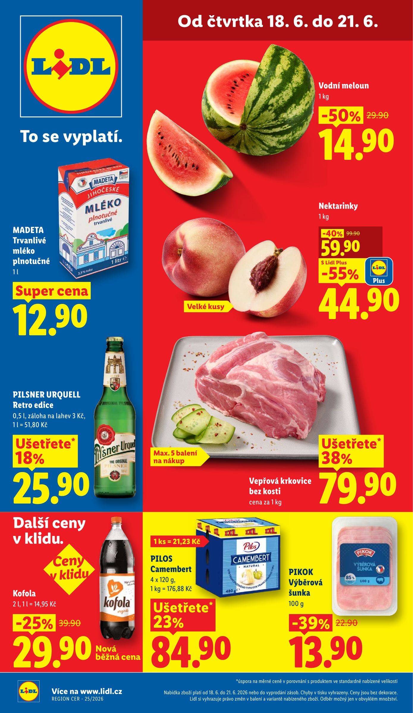 lidl - Lidl leták na příští týden od čtvrtka 18.06.2026 do neděle 21.06.2026