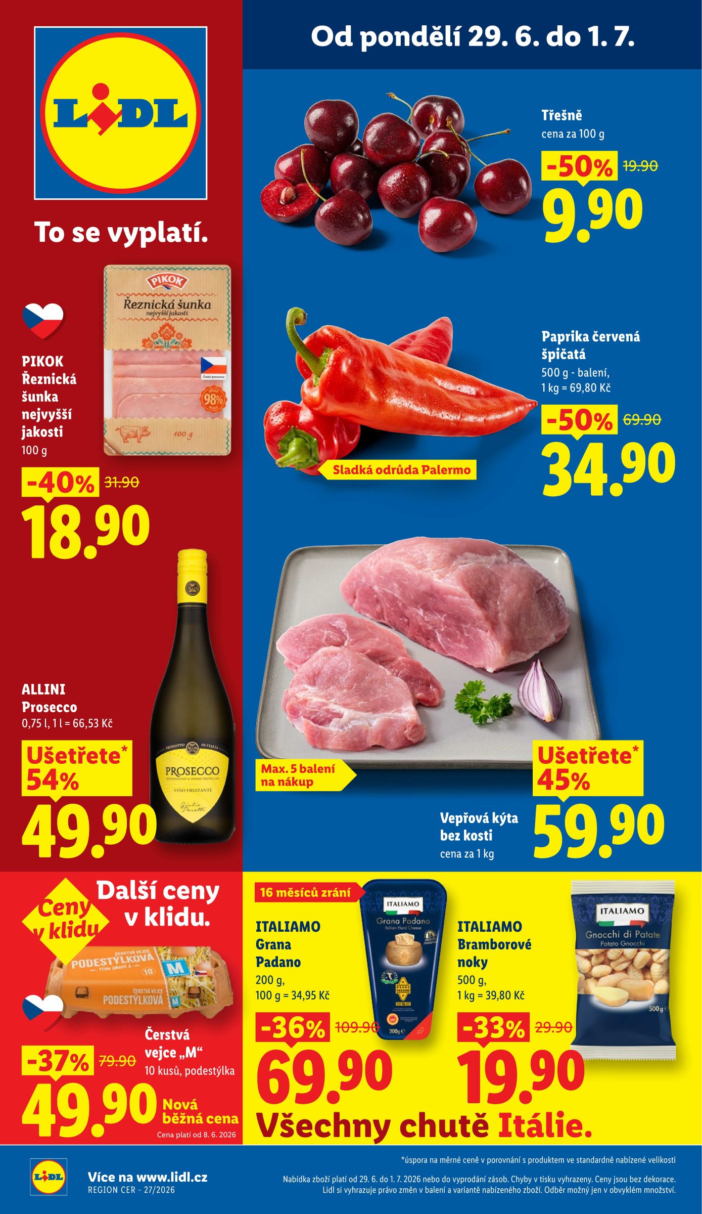 lidl - Lidl leták na příští týden od pondělí 29.06.2026 do středy 01.07.2026