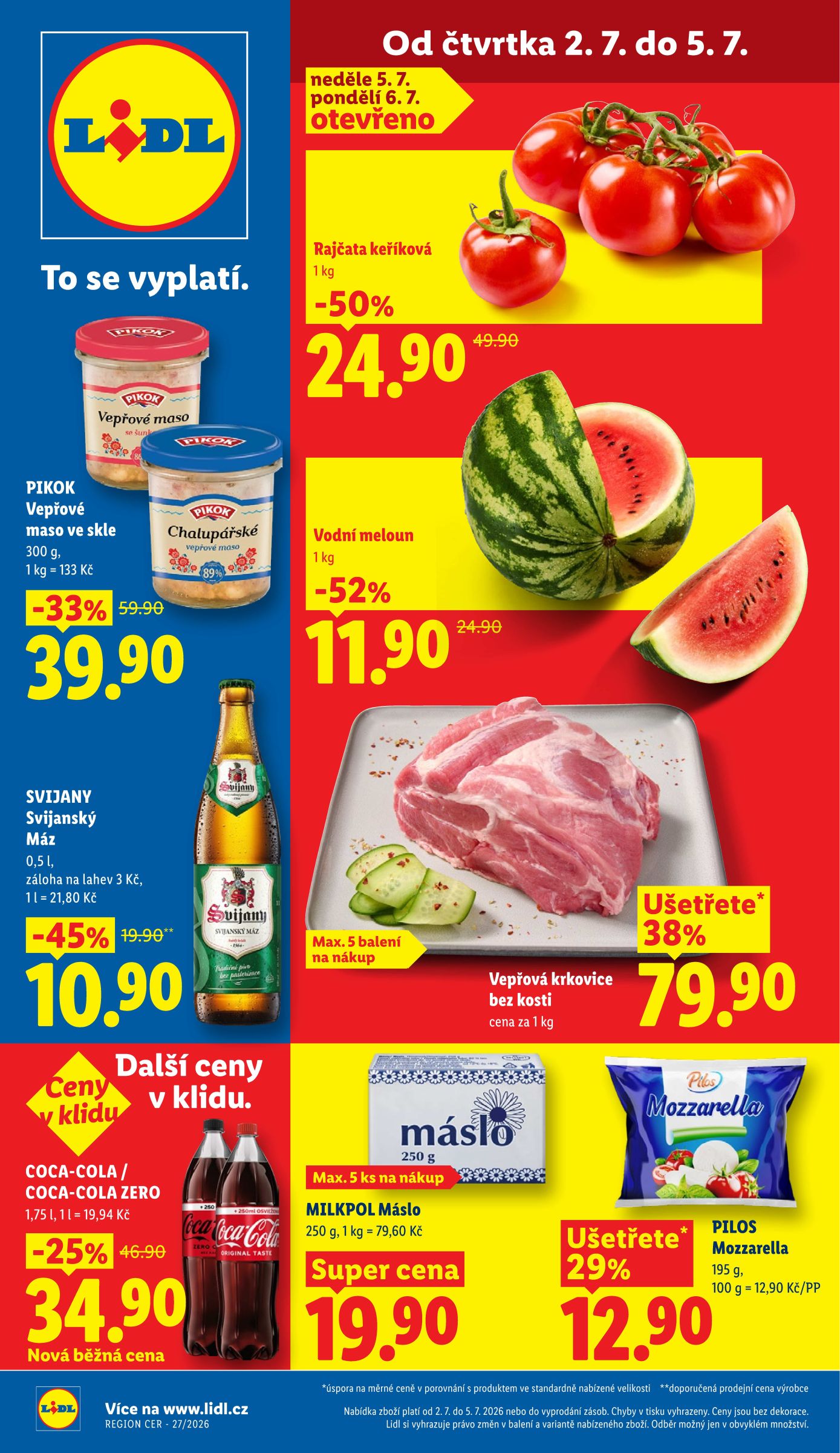 lidl - Lidl leták na příští týden od čtvrtka 02.07.2026 do neděle 05.07.2026