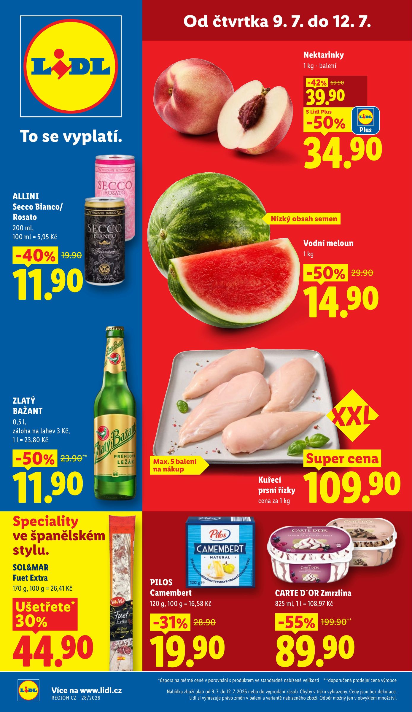 lidl - Lidl leták na příští týden od čtvrtka 09.07.2026 do neděle 12.07.2026