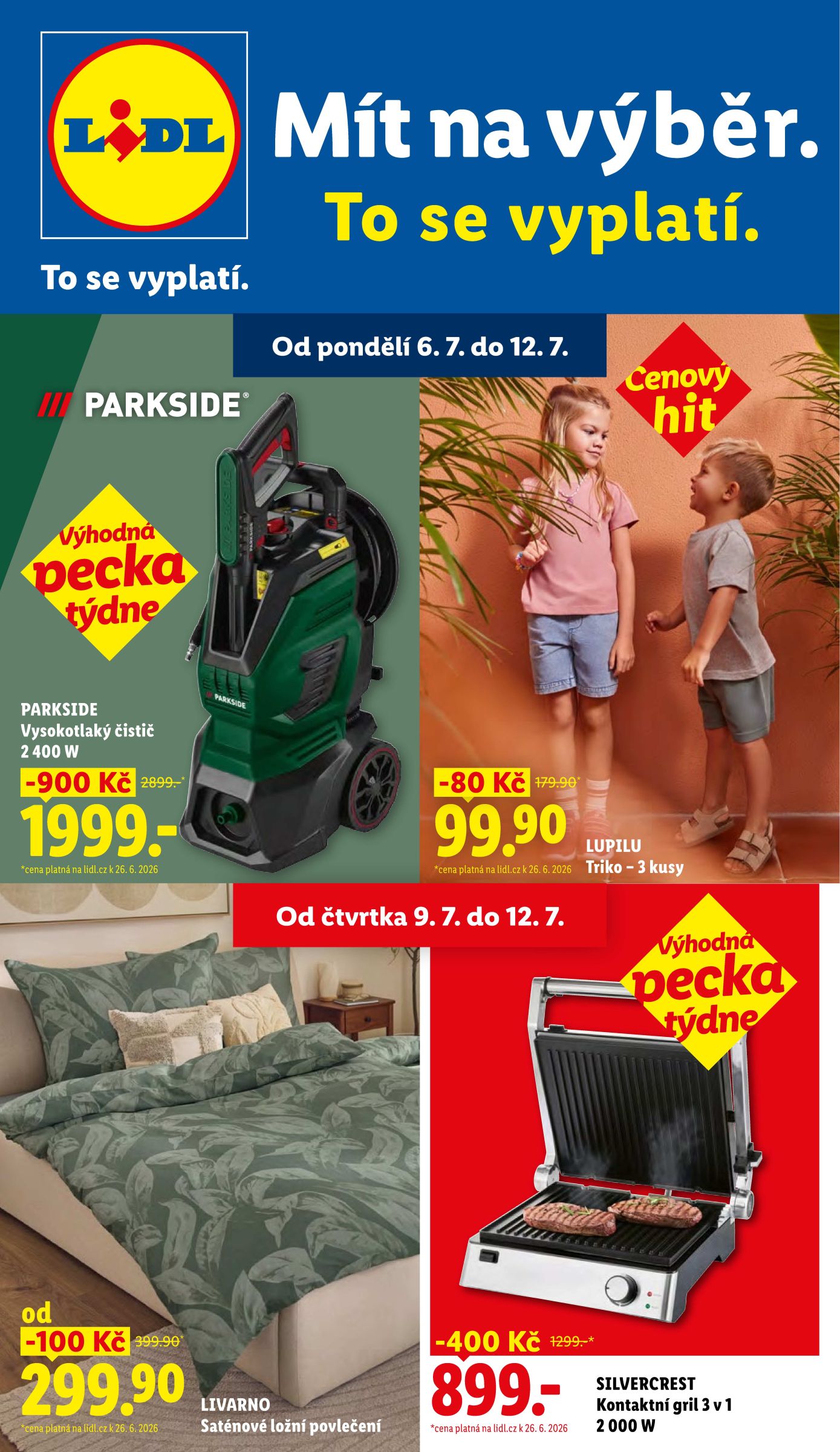 lidl - Lidl leták na příští týden od pondělí 06.07.2026 do neděle 12.07.2026