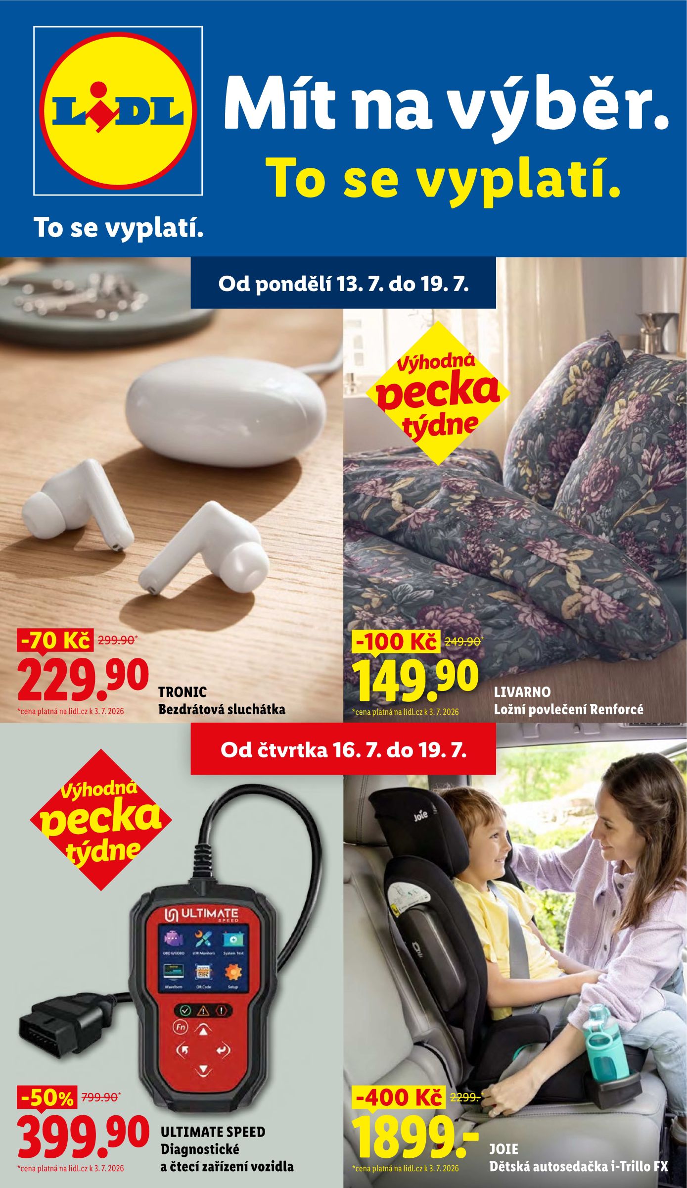 lidl - Lidl - Spotřební zboží leták na příští týden od pondělí 13.07.2026 do neděle 19.07.2026