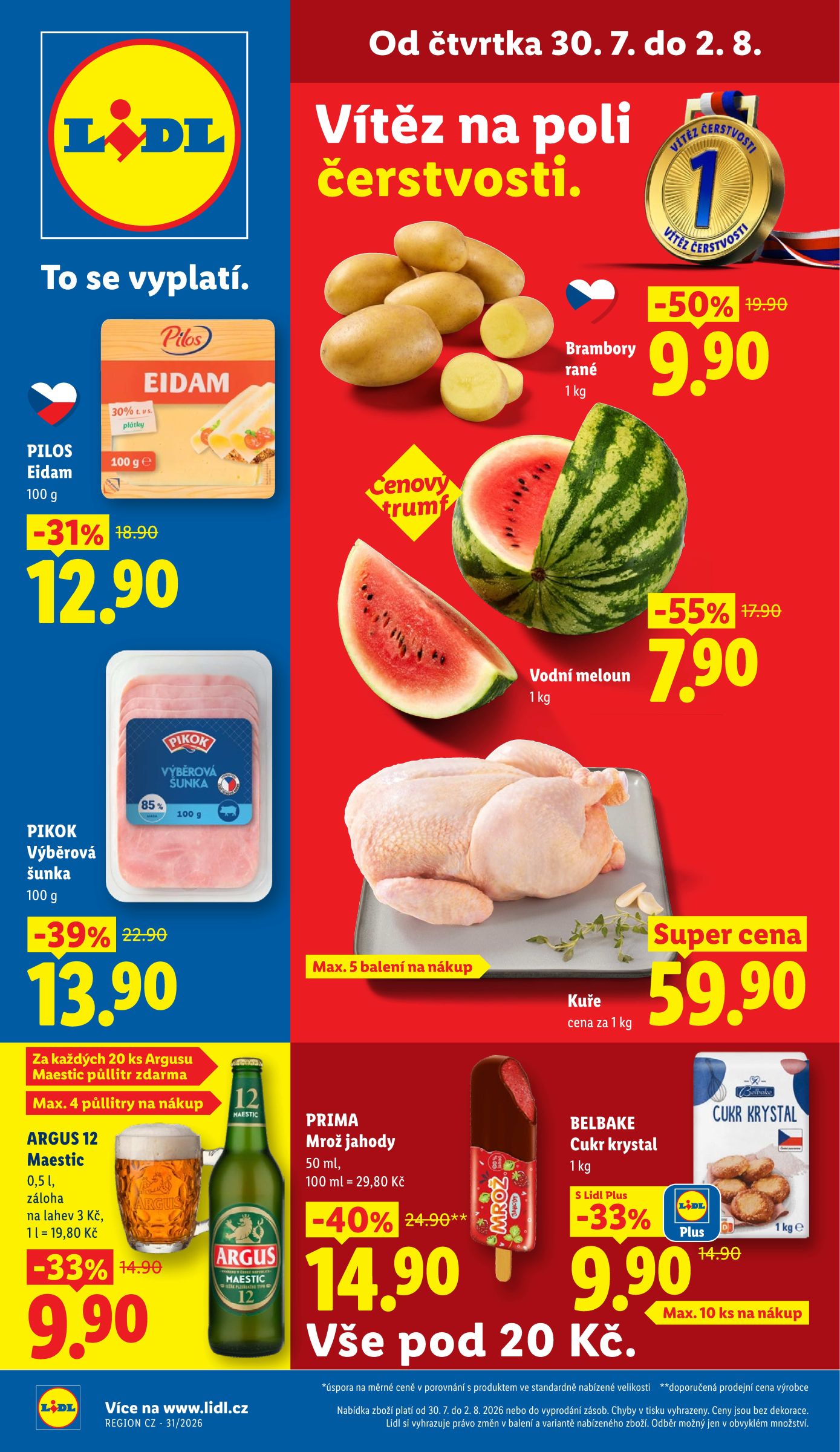 lidl - Lidl leták na příští týden od čtvrtka 30.07.2026 do neděle 02.08.2026
