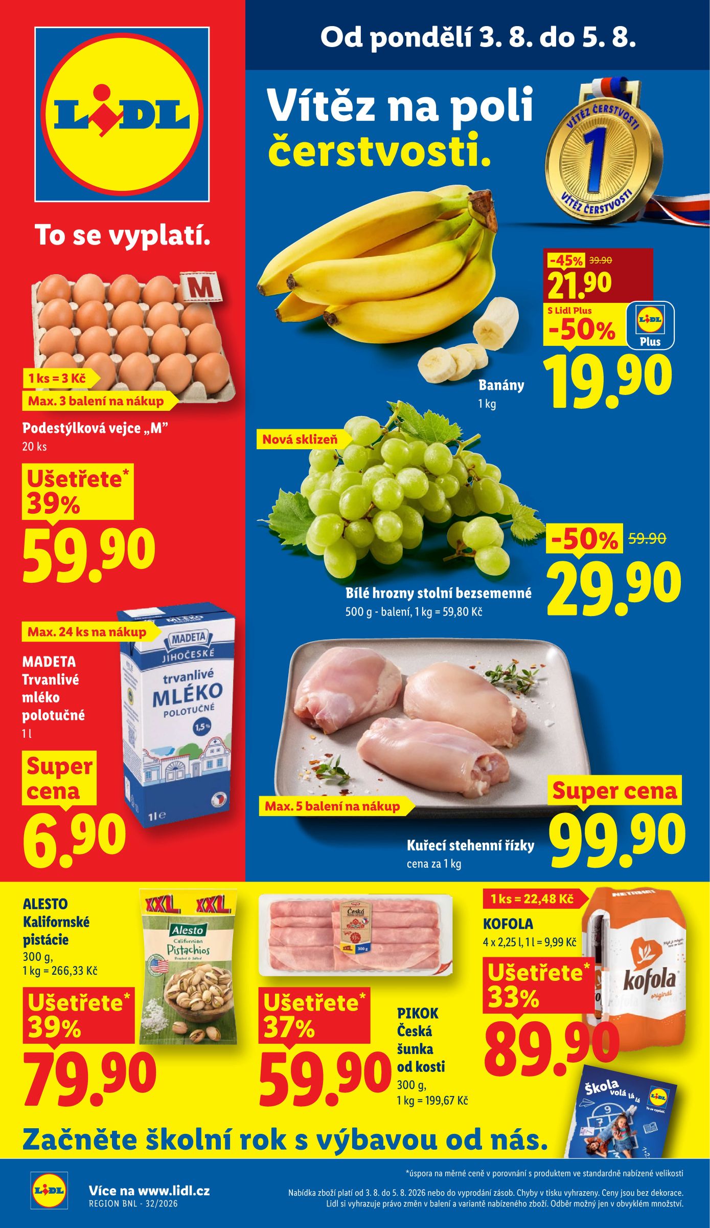 lidl - Lidl leták na příští týden od pondělí 03.08.2026 do neděle 09.08.2026