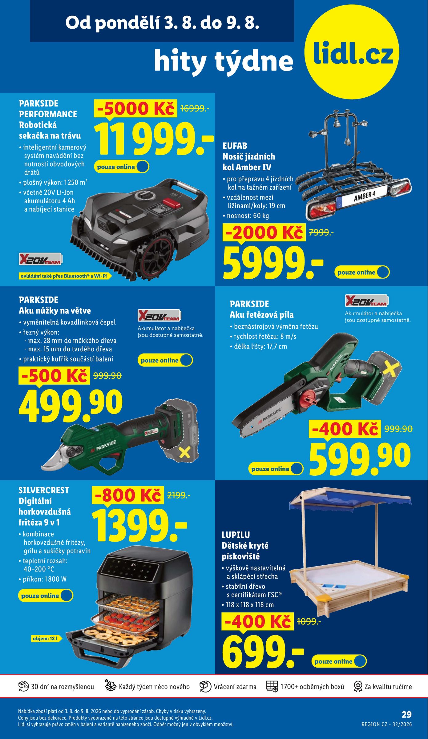 lidl - Lidl - Hity týdne leták na příští týden od pondělí 03.08.2026 do neděle 09.08.2026