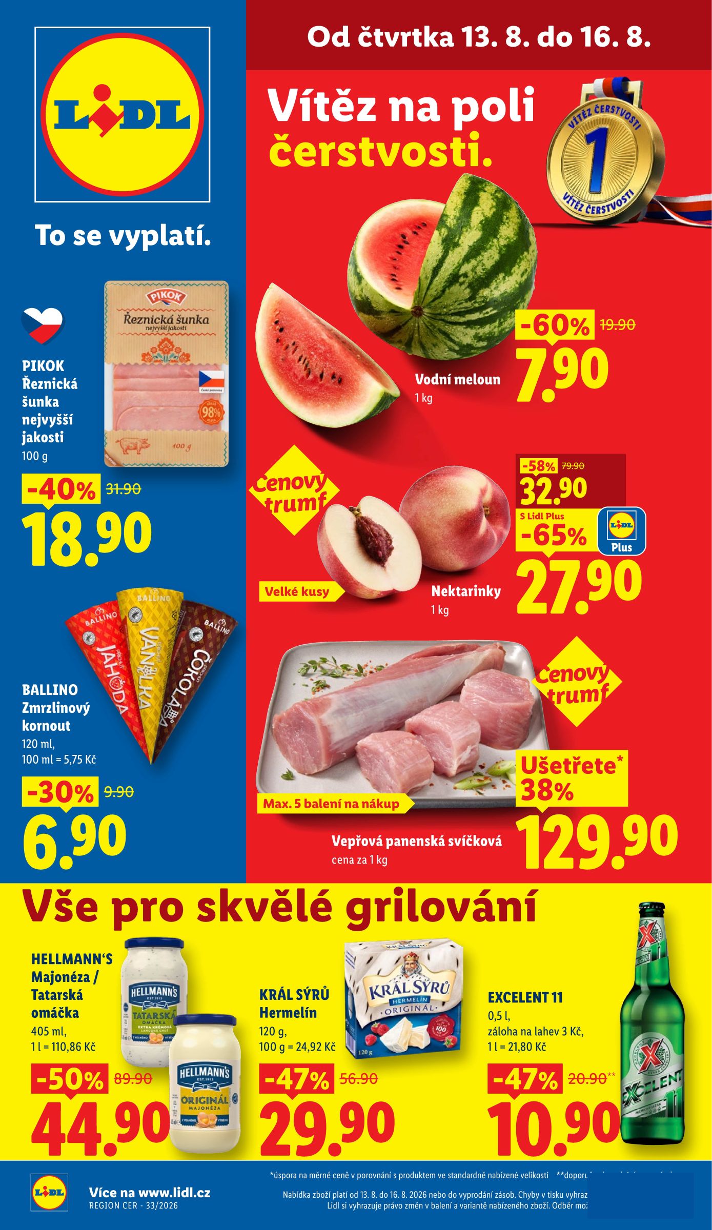 lidl - Lidl leták na příští týden od čtvrtka 13.08.2026 do neděle 16.08.2026