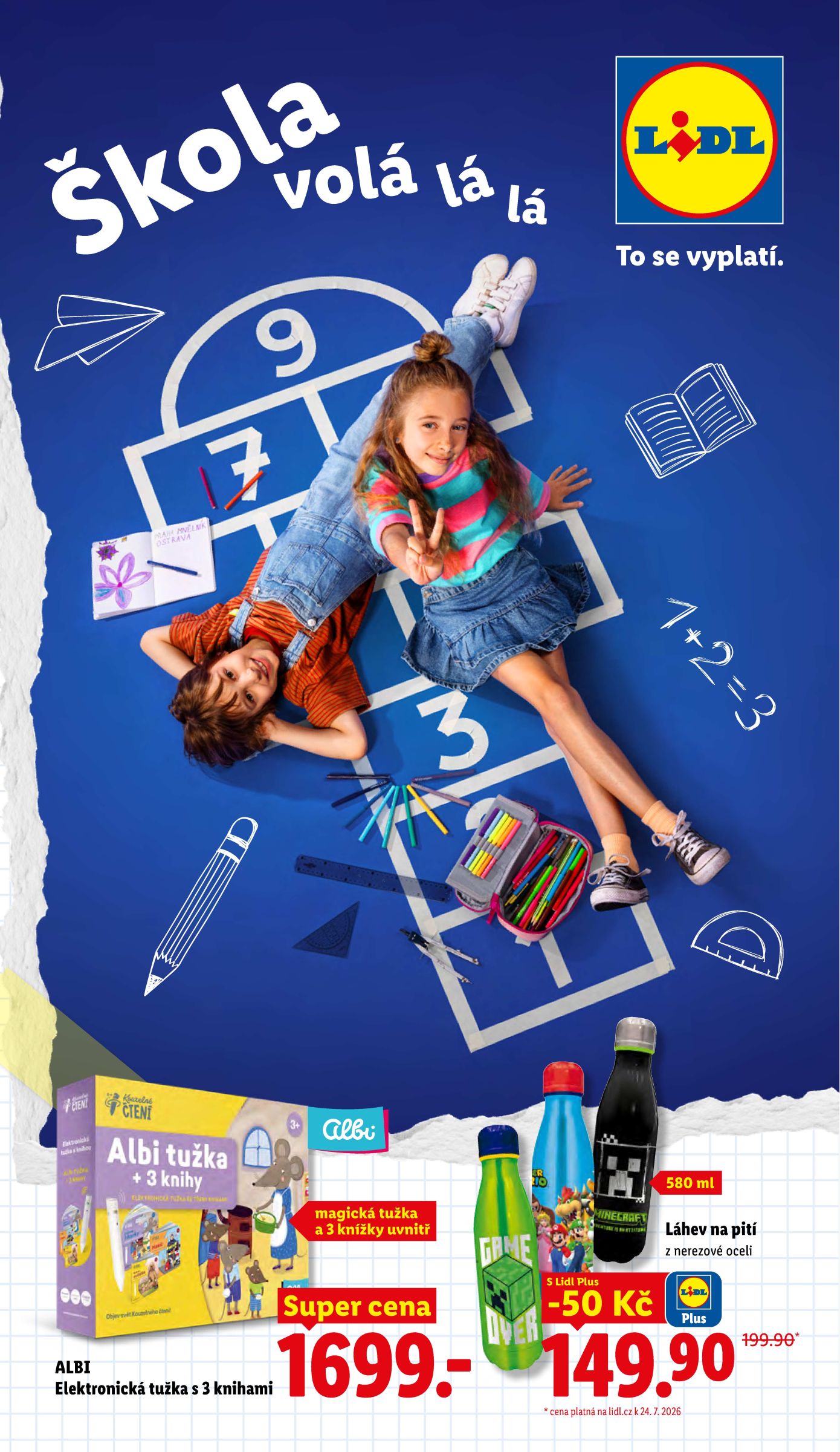 lidl - Aktuální Lidl - Škola volá leták platný od úterý 04.08.2026 do úterý 01.09.2026