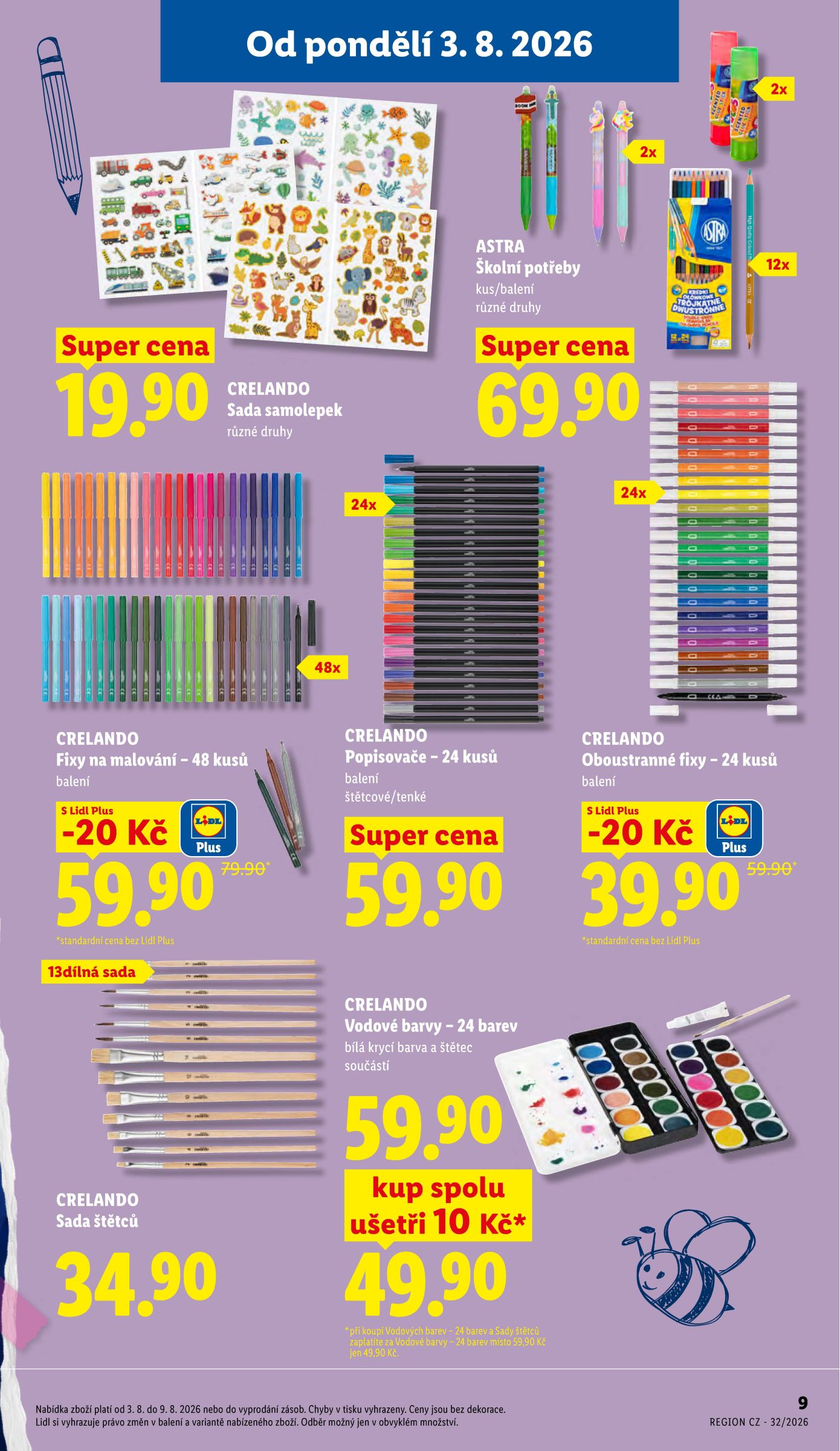 lidl - Aktuální Lidl - Škola volá leták platný od úterý 04.08.2026 do úterý 01.09.2026 - page: 9