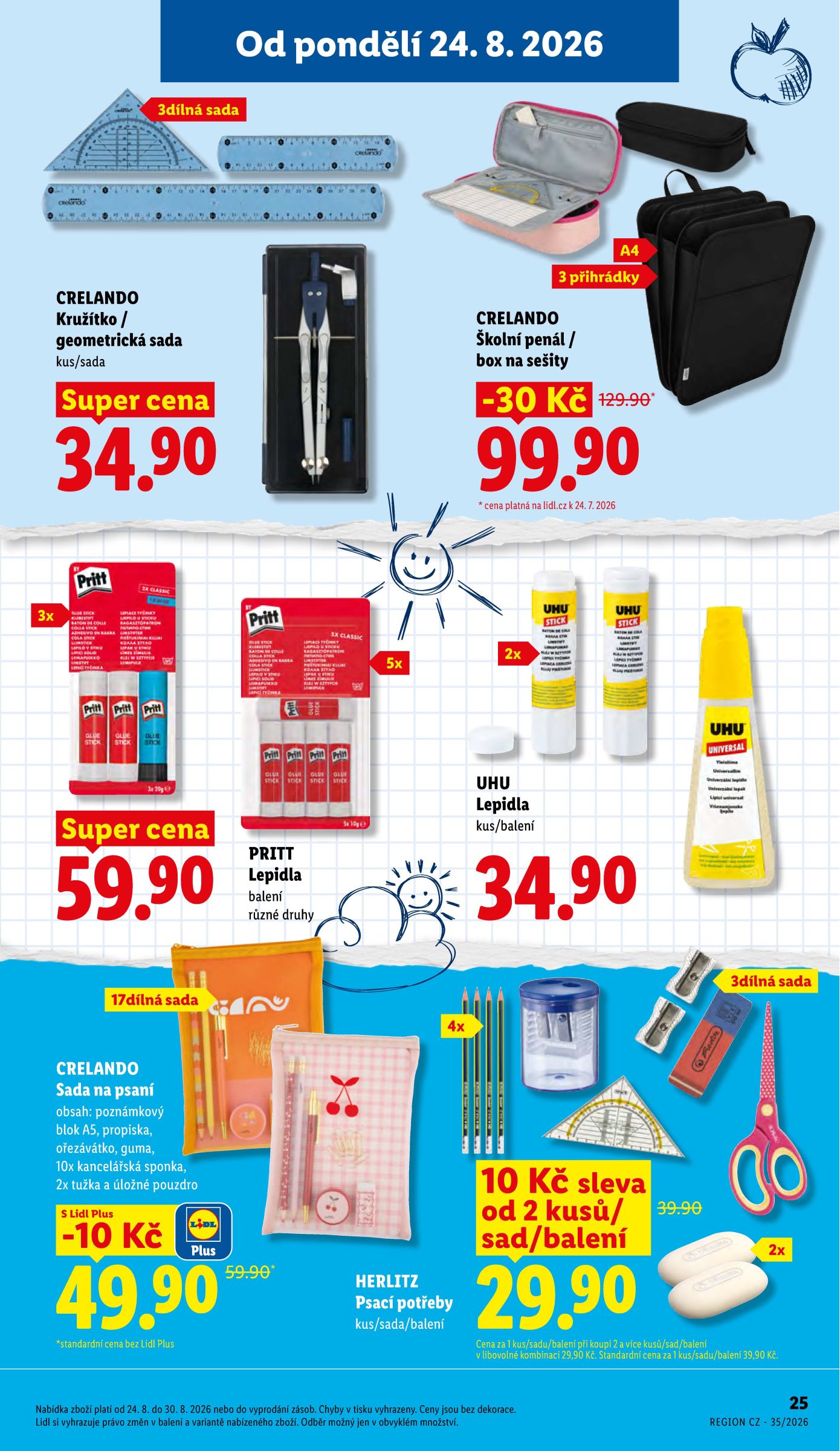 lidl - Aktuální Lidl - Škola volá leták platný od úterý 04.08.2026 do úterý 01.09.2026 - page: 25