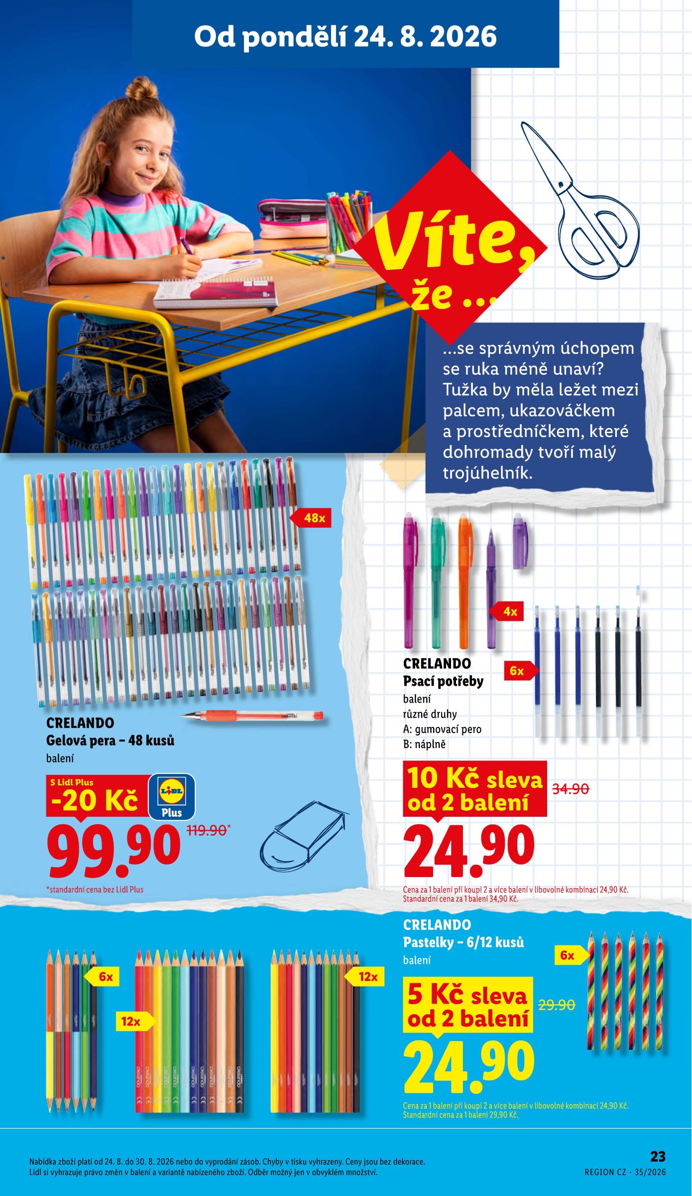lidl - Aktuální Lidl - Škola volá leták platný od úterý 04.08.2026 do úterý 01.09.2026 - page: 23