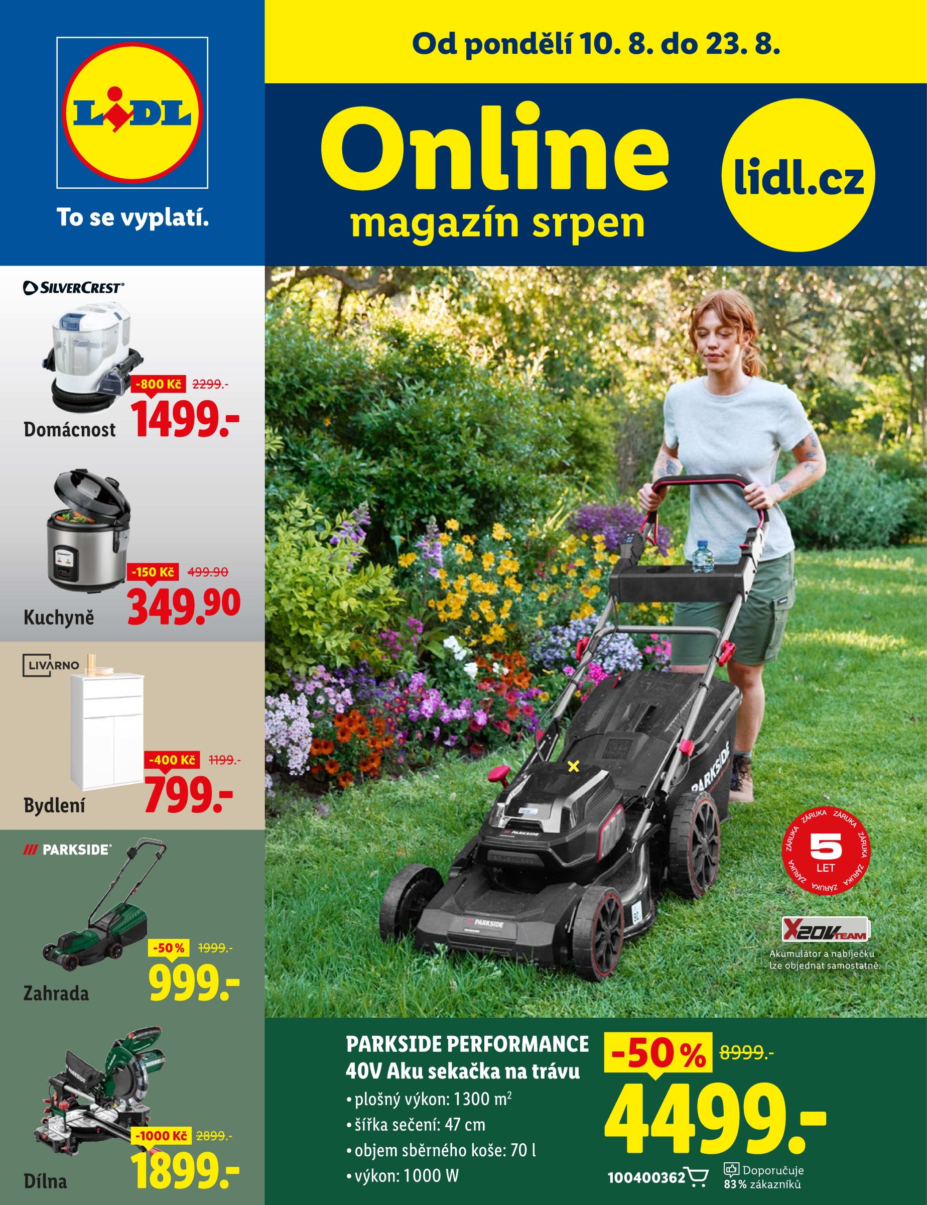 lidl - Lidl - Online magazín leták na příští týden od pondělí 10.08.2026 do neděle 23.08.2026