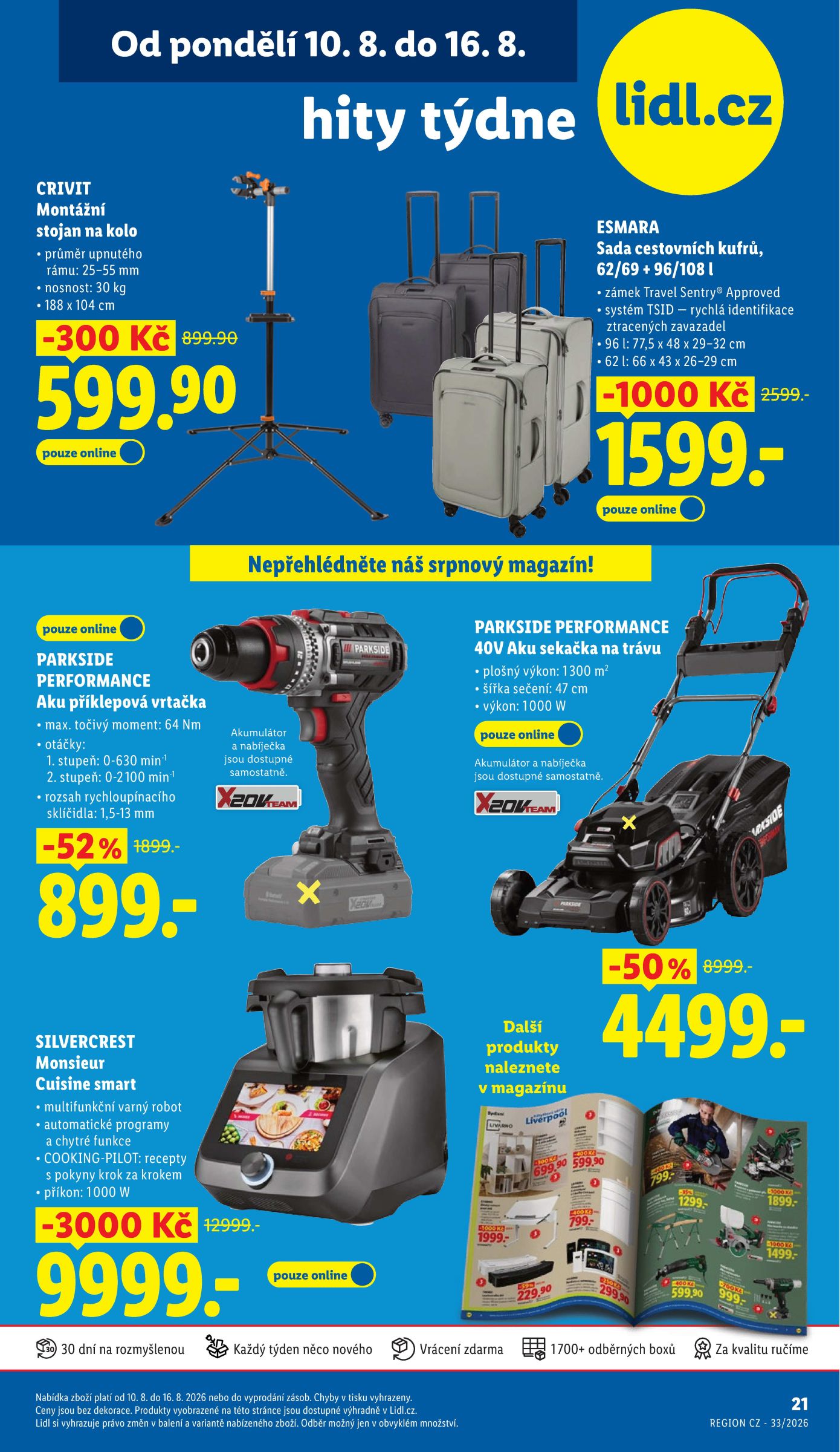 lidl - Lidl - Hity týdne leták na příští týden od pondělí 10.08.2026 do neděle 16.08.2026