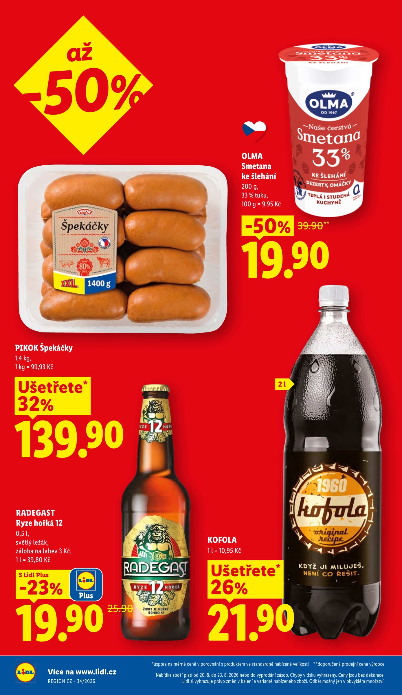 lidl - Lidl leták na příští týden od čtvrtka 20.08.2026 do neděle 23.08.2026 - page: 2