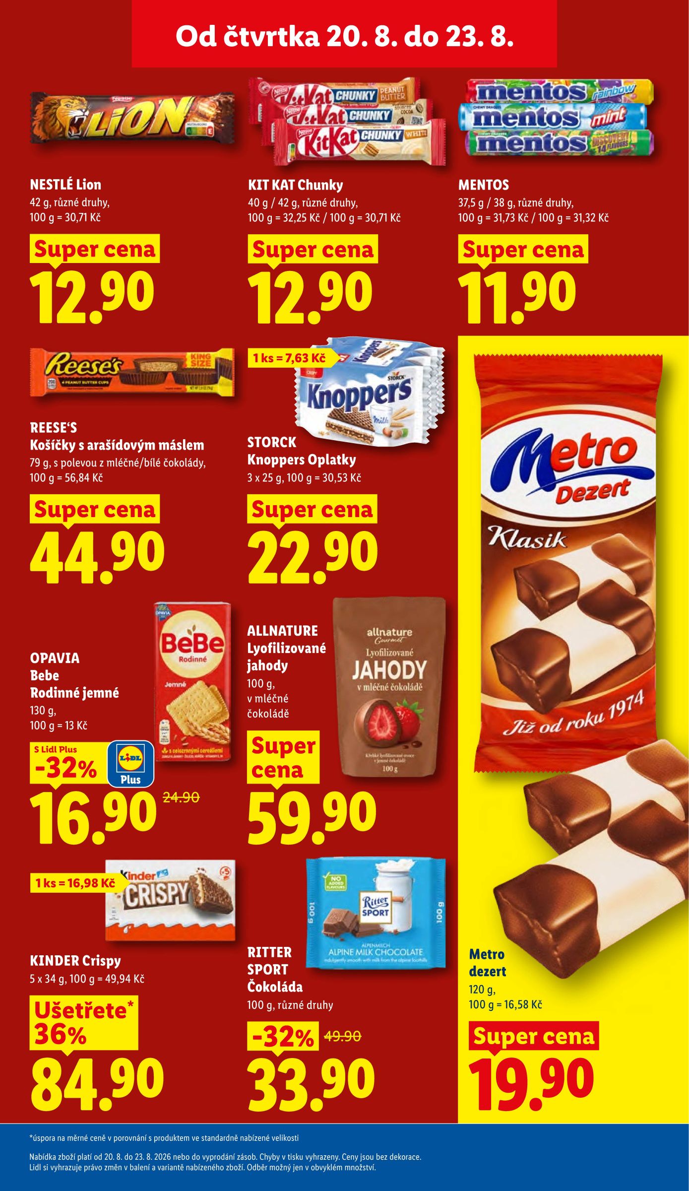 lidl - Lidl leták na příští týden od čtvrtka 20.08.2026 do neděle 23.08.2026 - page: 23