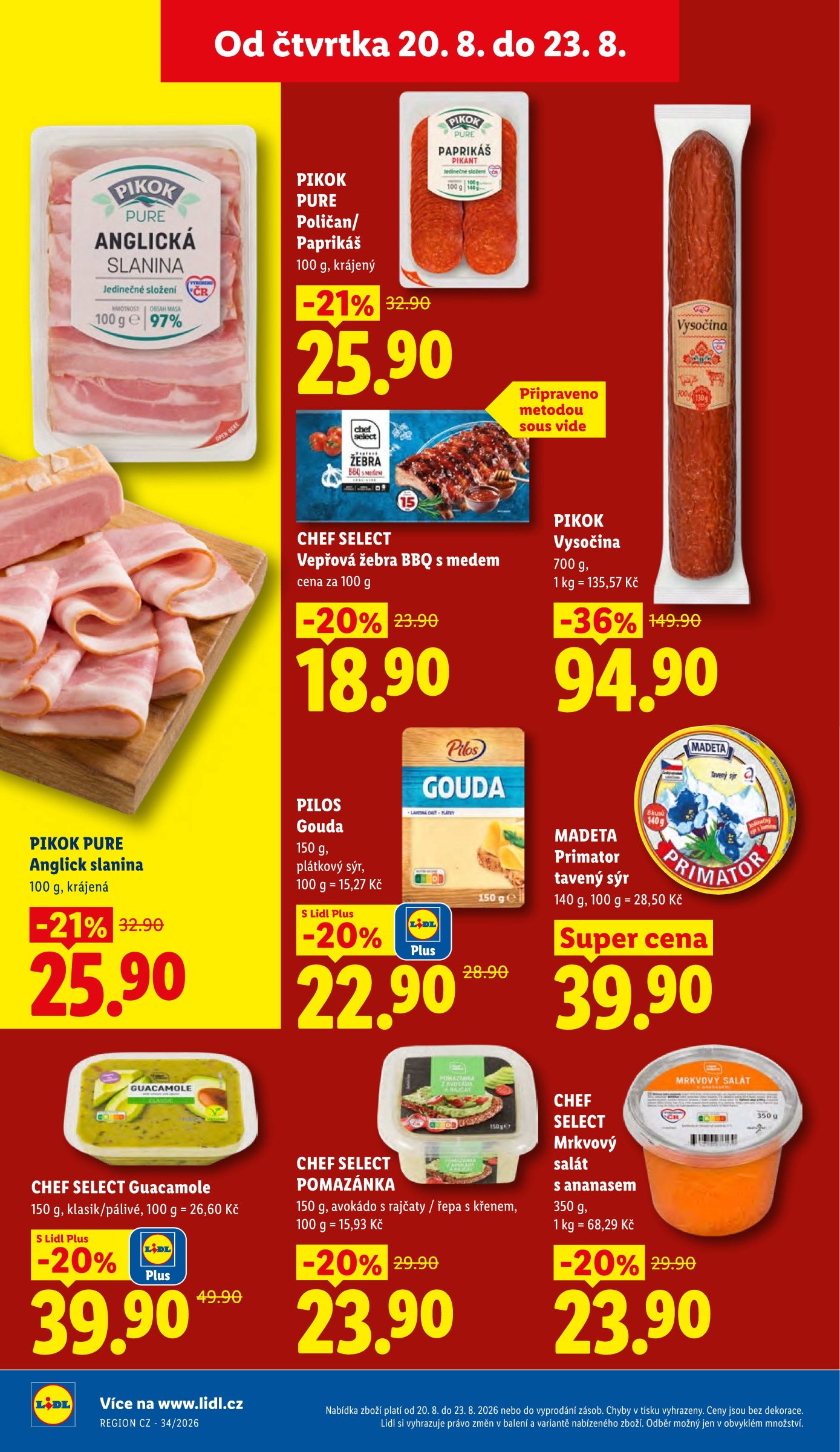 lidl - Lidl leták na příští týden od čtvrtka 20.08.2026 do neděle 23.08.2026 - page: 18