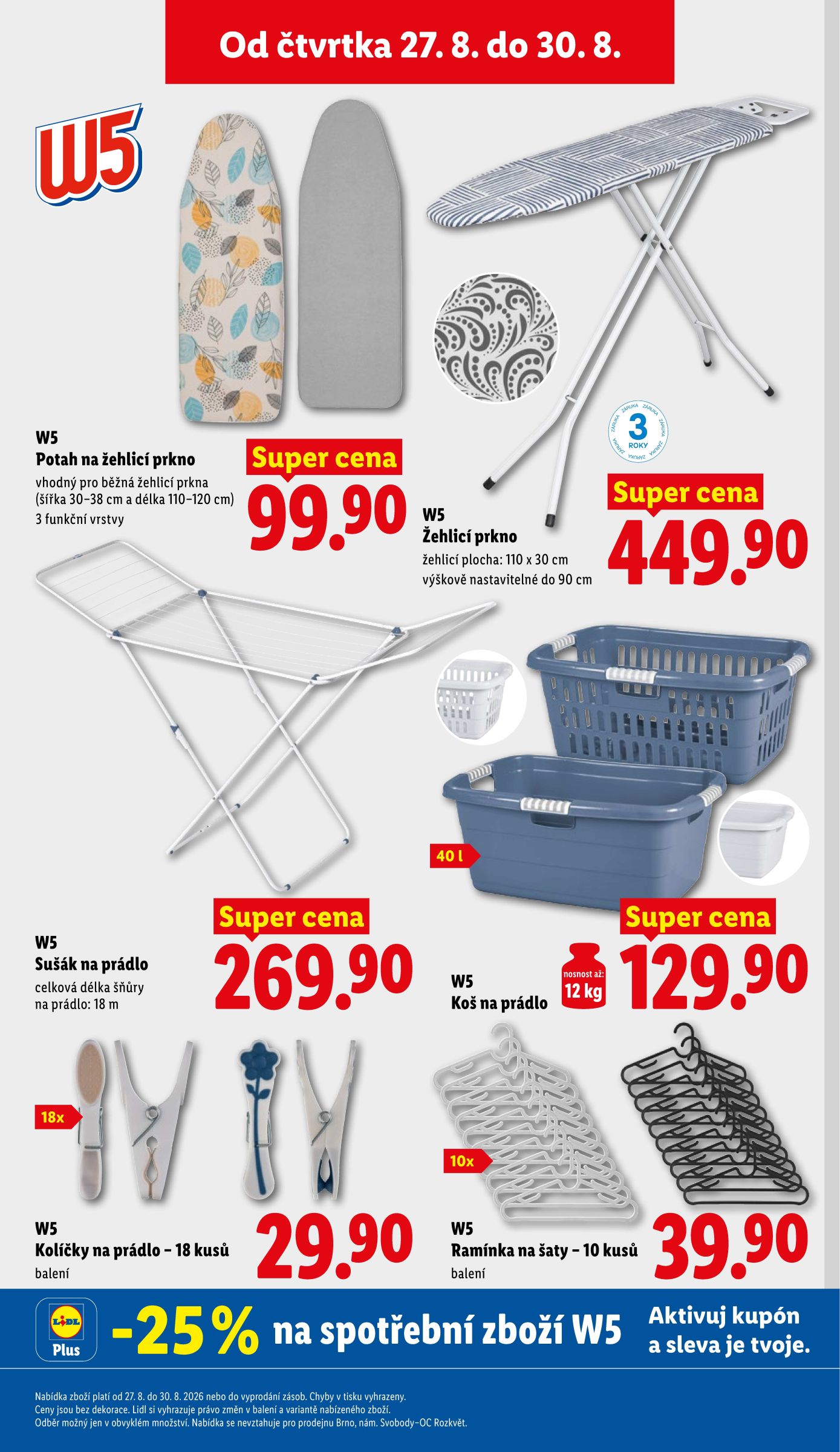 lidl - Lidl - Spotřební zboží leták na příští týden od pondělí 24.08.2026 do neděle 30.08.2026 - page: 27