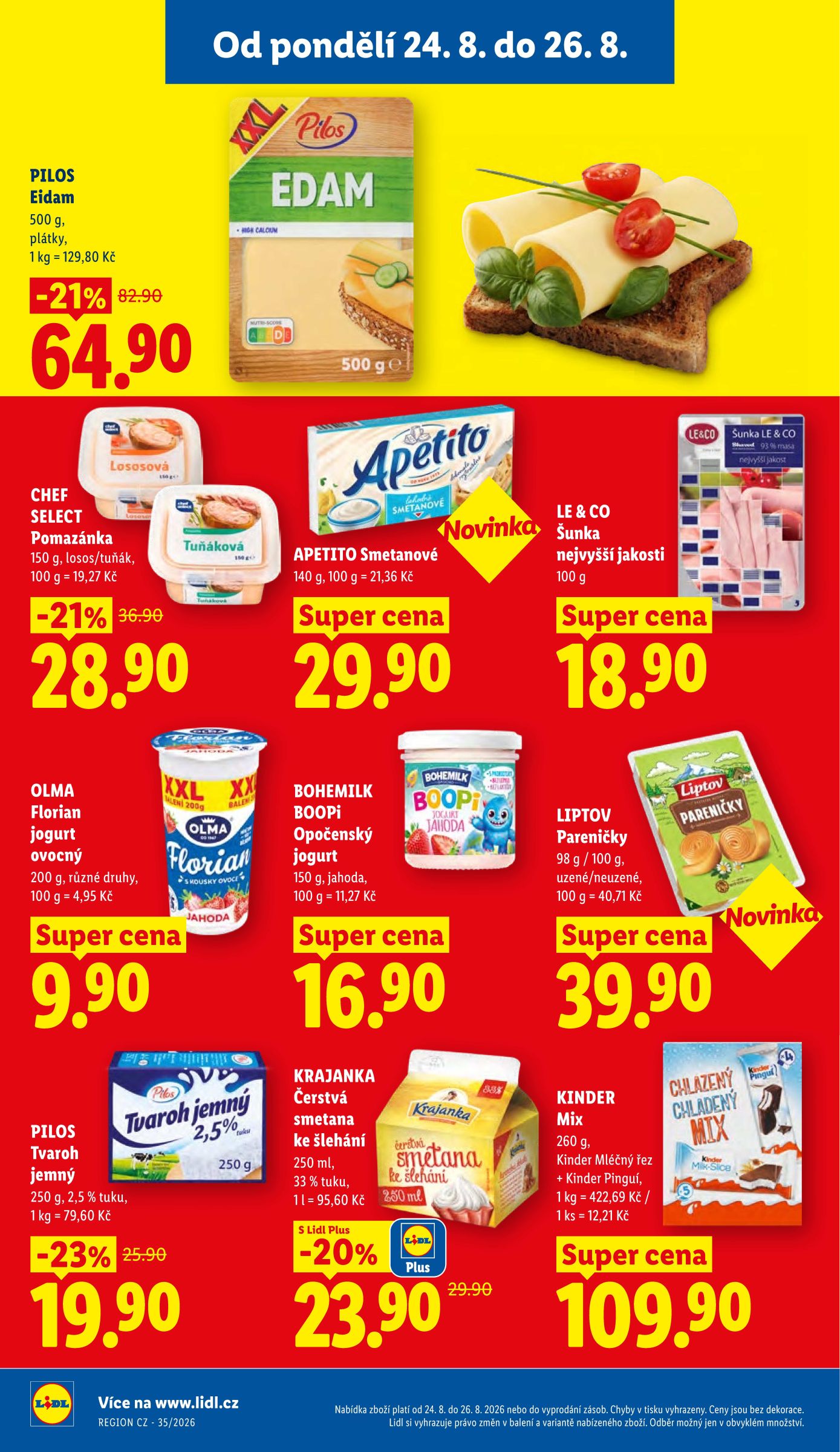 lidl - Lidl leták na příští týden od pondělí 24.08.2026 do středy 26.08.2026 - page: 26