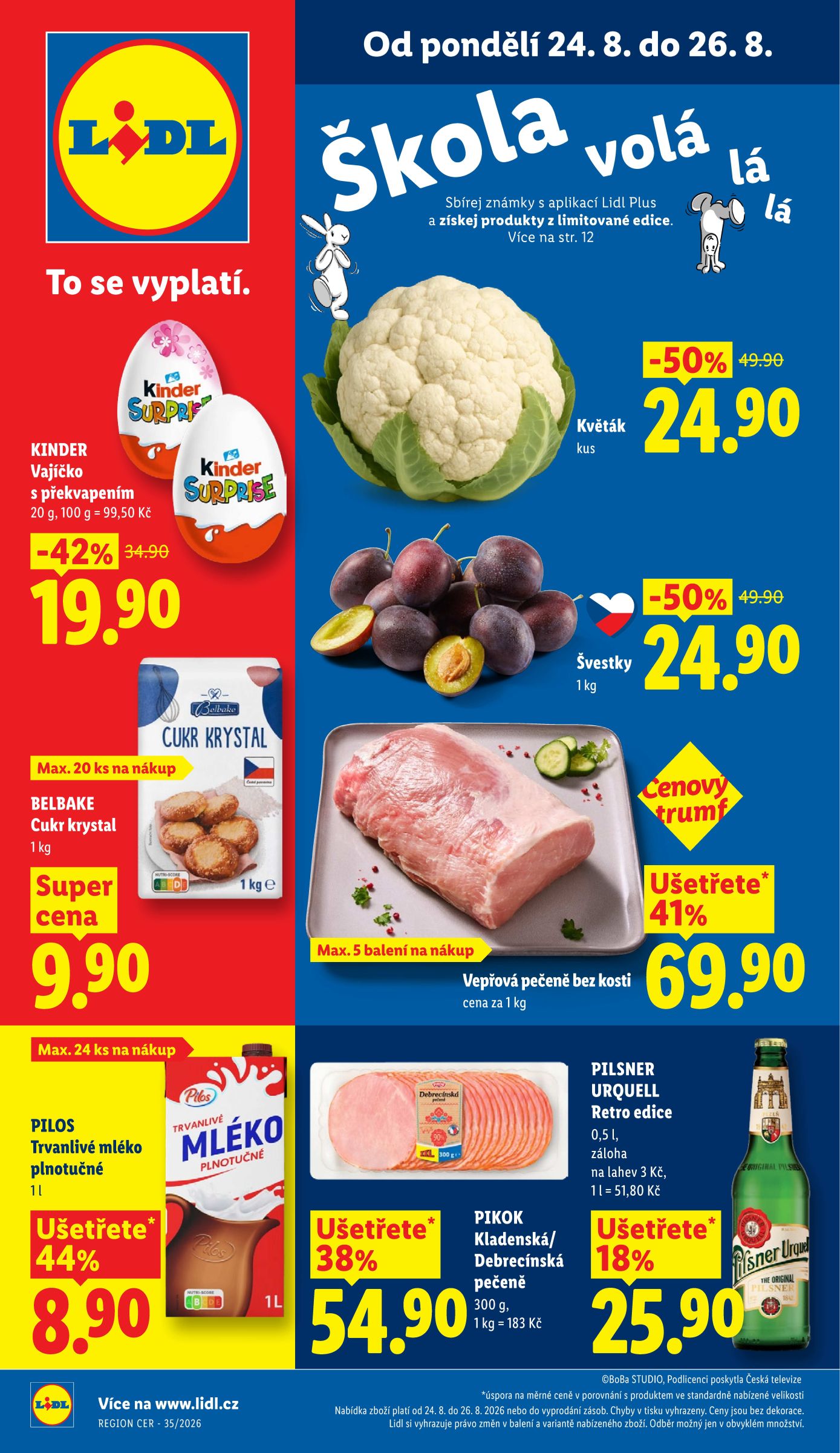 lidl - Lidl leták na příští týden od pondělí 24.08.2026 do středy 26.08.2026