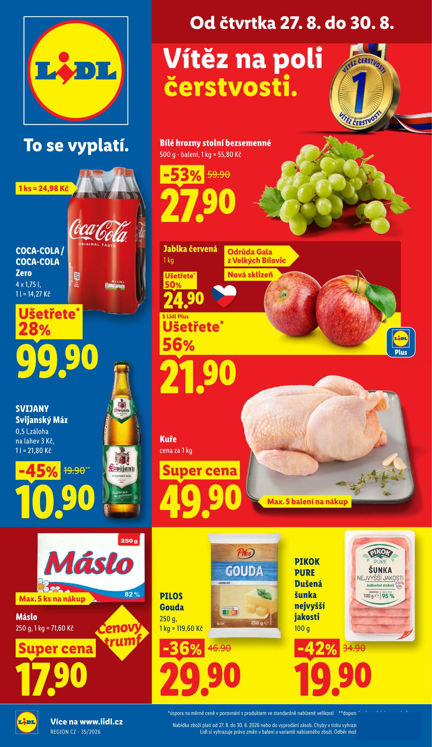 lidl - Lidl leták na příští týden od čtvrtka 27.08.2026 do neděle 30.08.2026