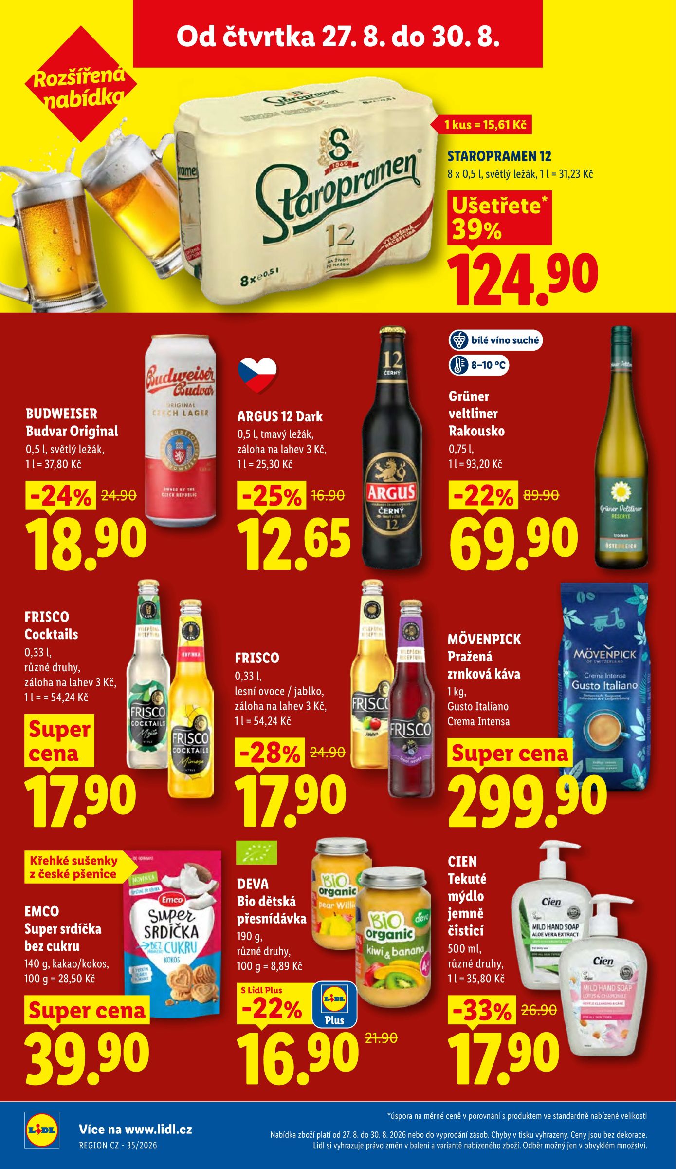 lidl - Lidl leták na příští týden od čtvrtka 27.08.2026 do neděle 30.08.2026 - page: 34