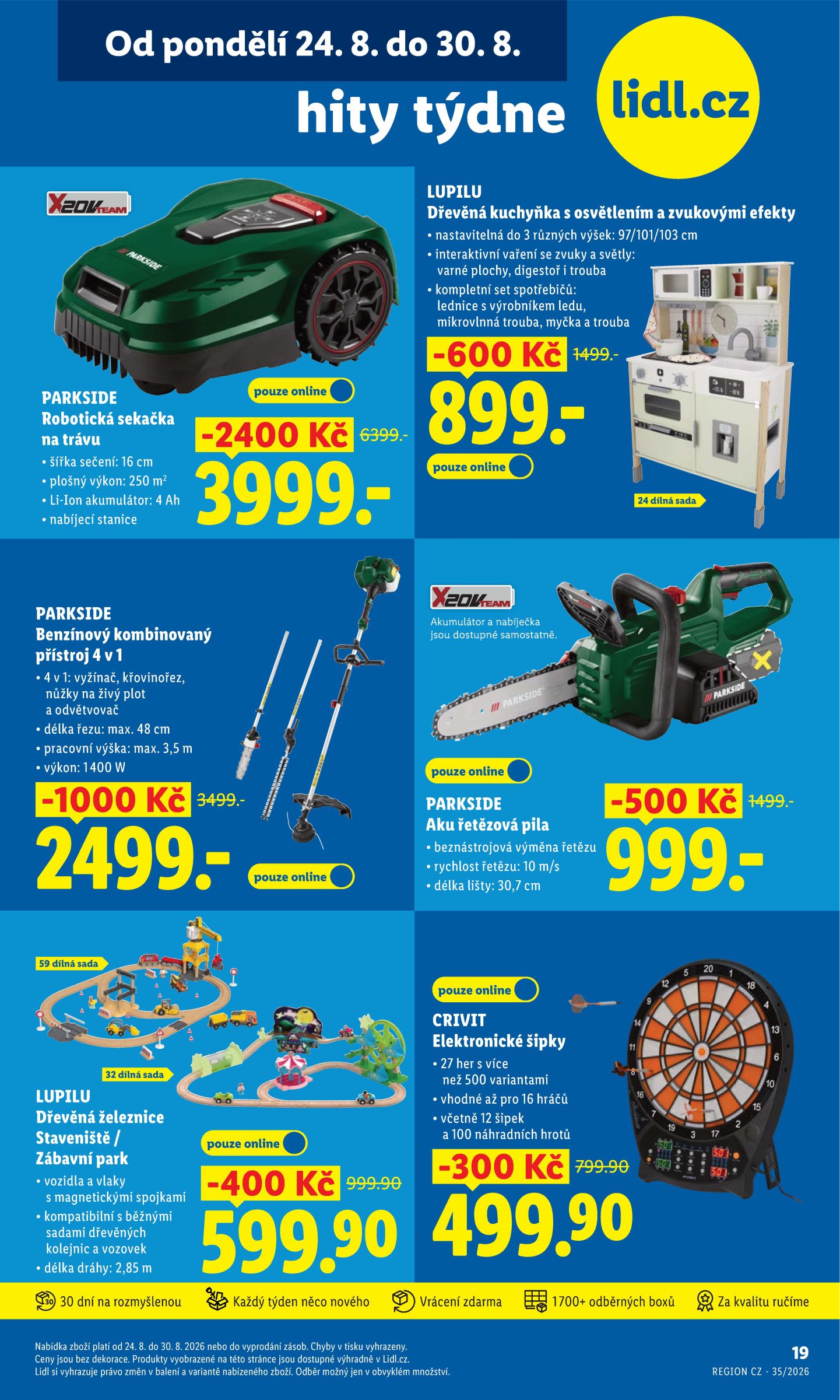 lidl - Lidl - Hity týdne leták na příští týden od pondělí 24.08.2026 do neděle 30.08.2026 - page: 1