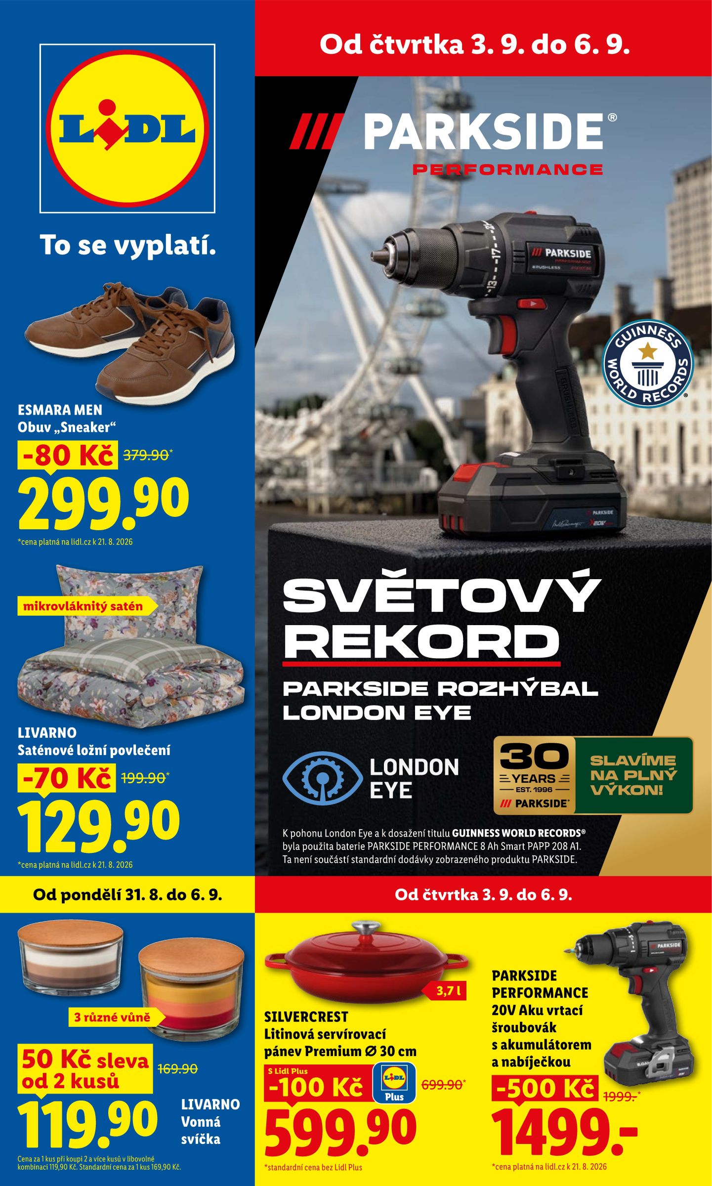 lidl - Lidl - Spotřební zboží leták na příští týden od pondělí 31.08.2026 do neděle 06.09.2026