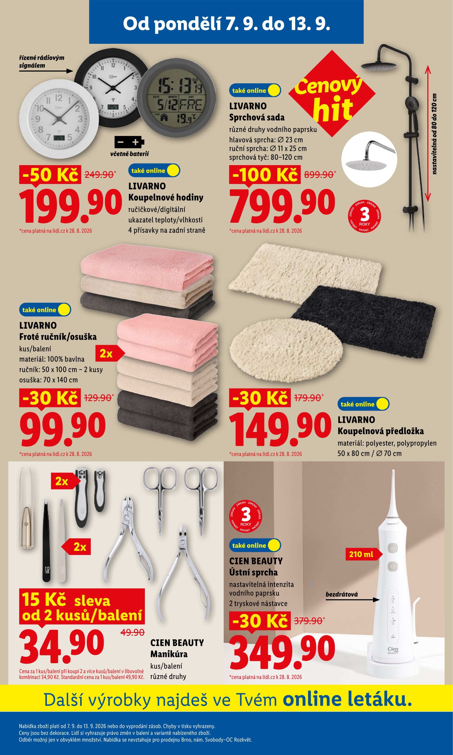 lidl - Lidl leták na příští týden od pondělí 07.09.2026 do středy 09.09.2026 - page: 33