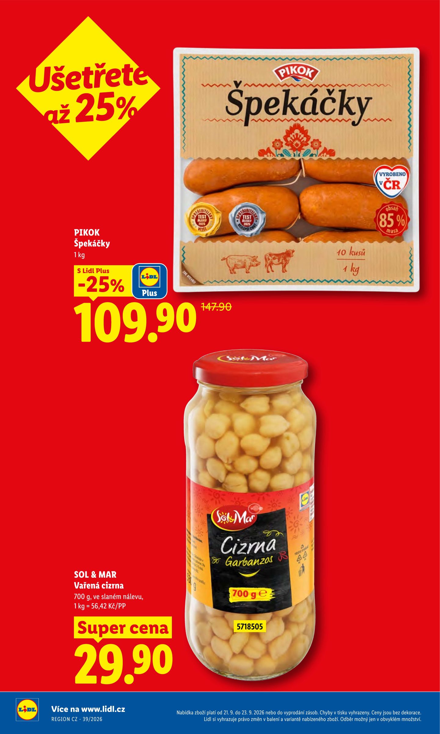 lidl - Lidl leták na příští týden od pondělí 21.09.2026 do středy 23.09.2026 - page: 10