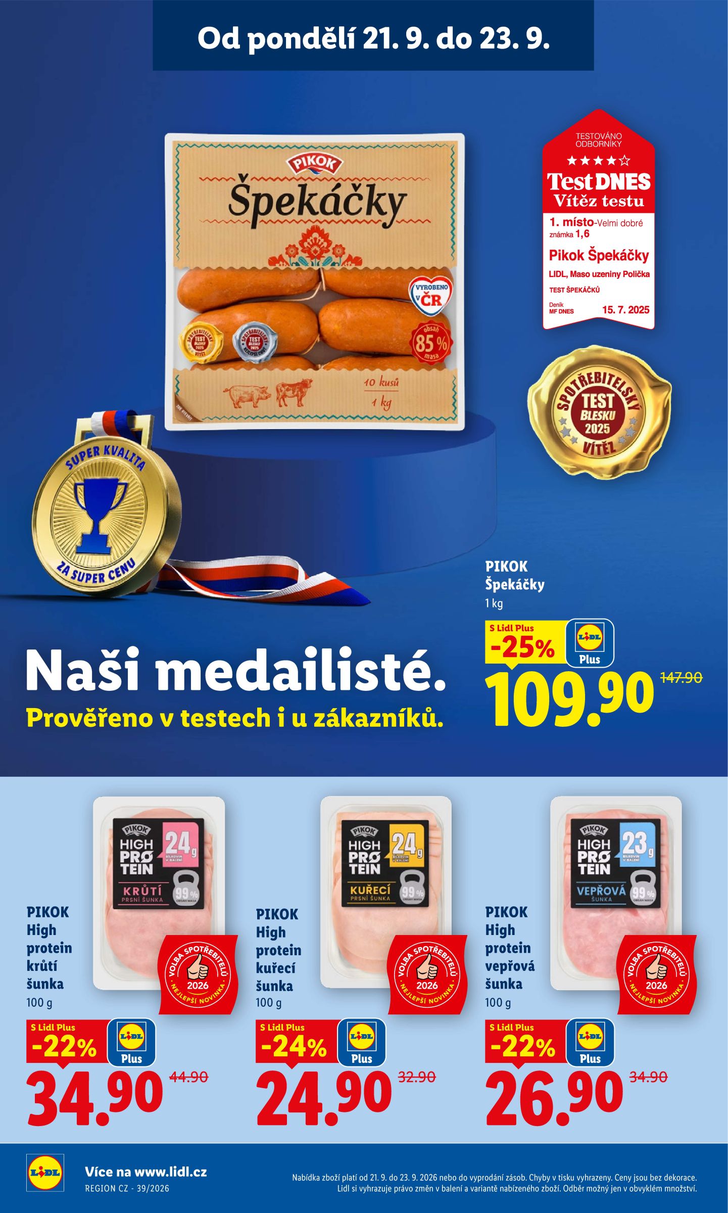 lidl - Lidl leták na příští týden od pondělí 21.09.2026 do středy 23.09.2026 - page: 18