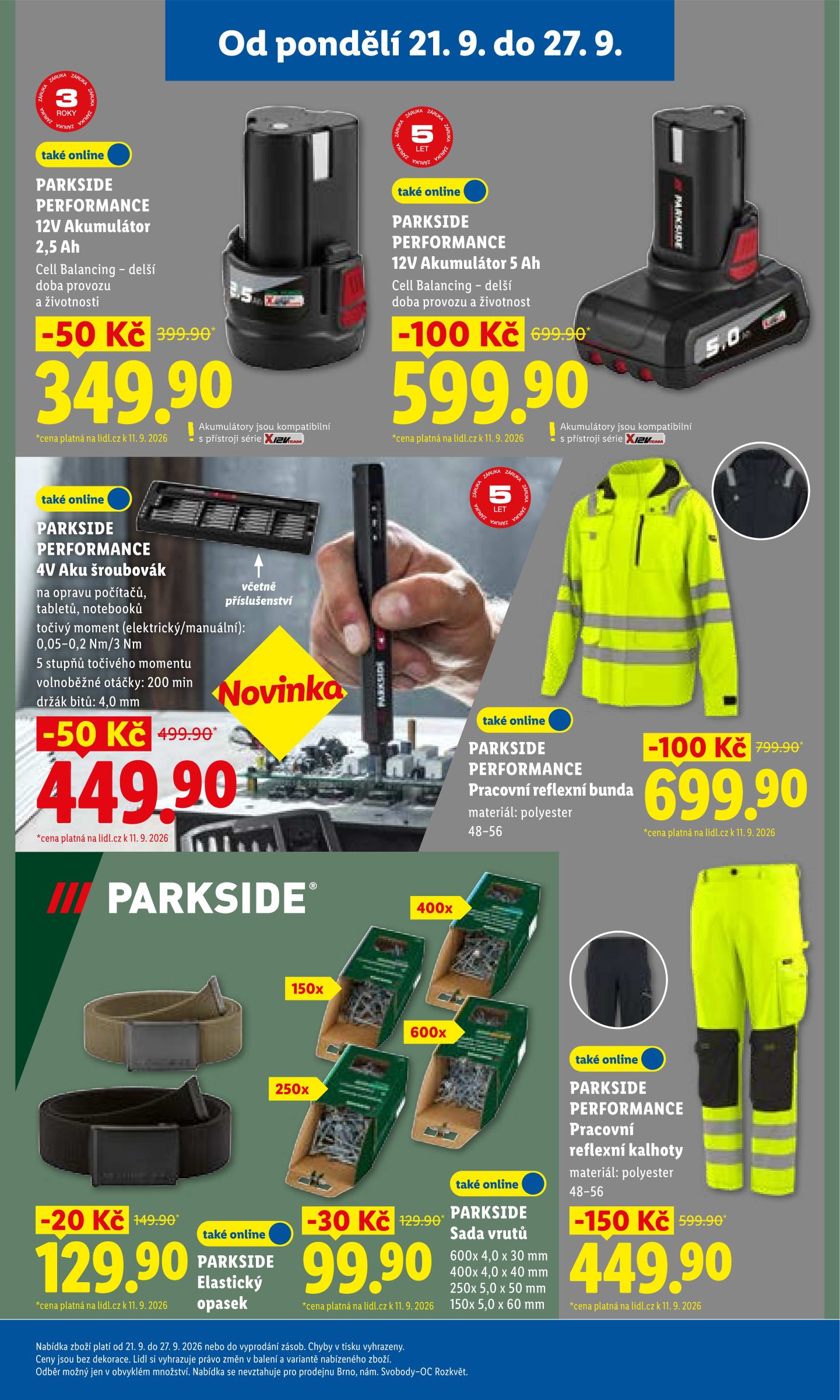 lidl - Lidl - Spotřební zboží leták na příští týden od pondělí 21.09.2026 do neděle 27.09.2026 - page: 9