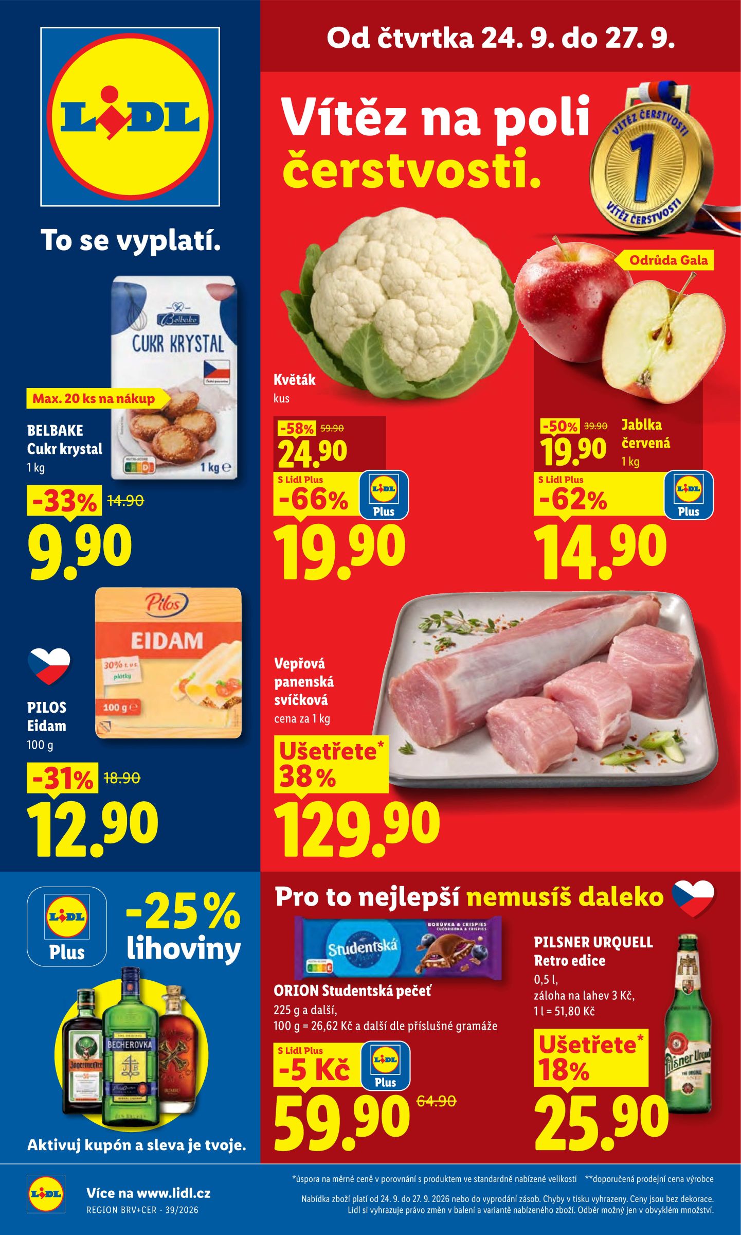 lidl - Aktuální Lidl leták platný od čtvrtka 24.09.2026 do neděle 27.09.2026
