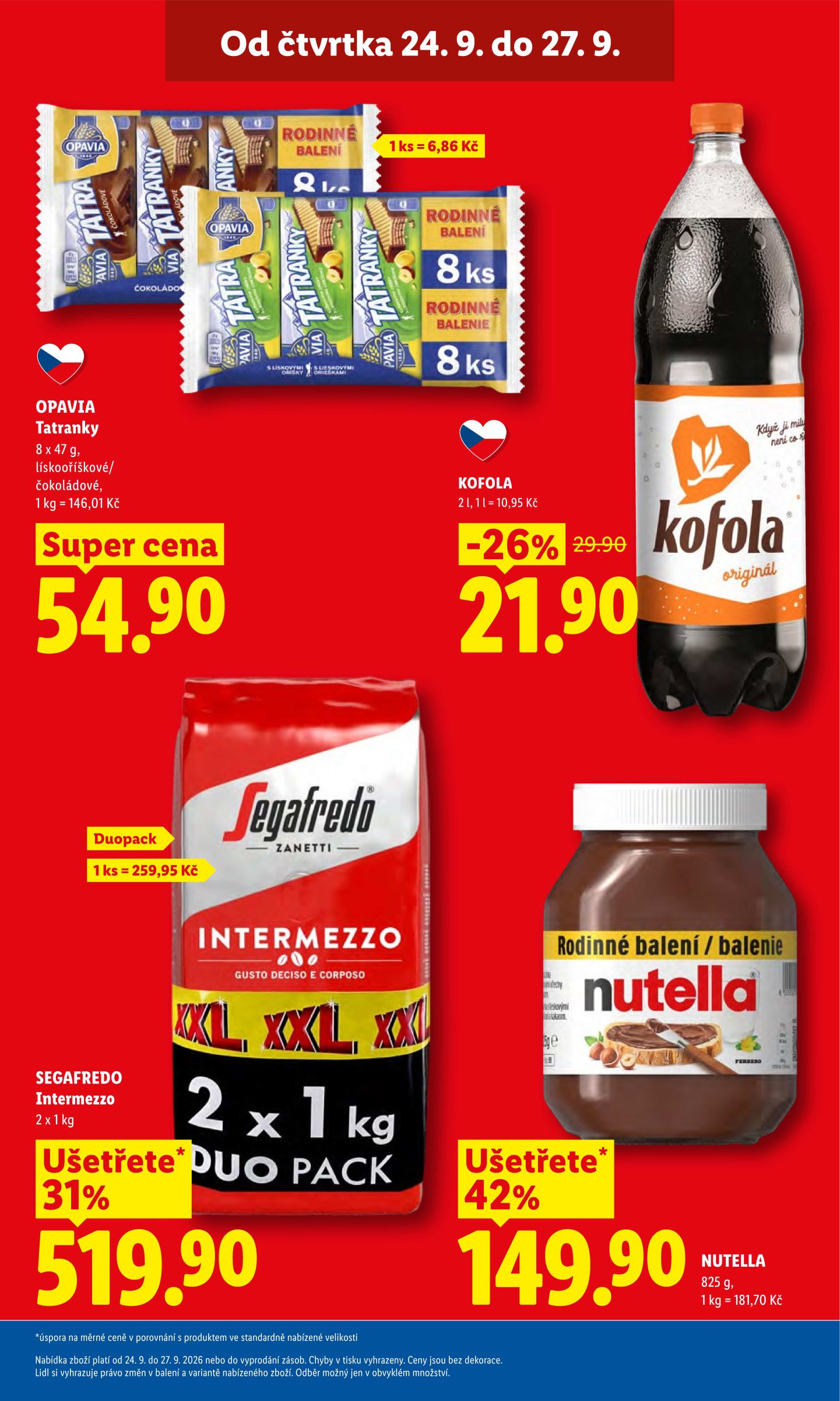 lidl - Aktuální Lidl leták platný od čtvrtka 24.09.2026 do neděle 27.09.2026 - page: 3