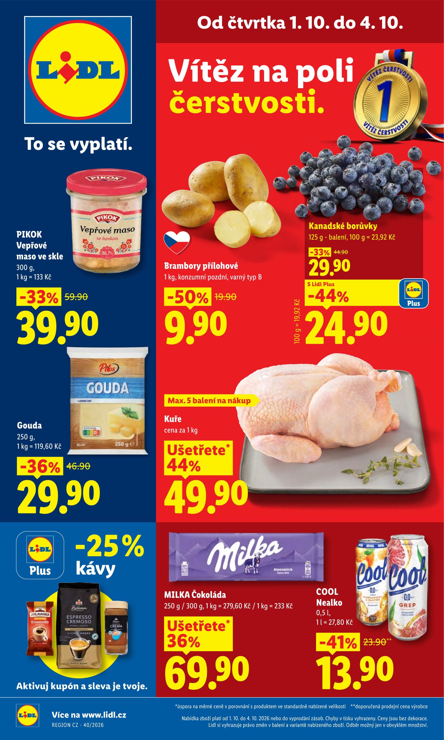 lidl - Lidl leták na příští týden od čtvrtka 01.10.2026 do neděle 04.10.2026