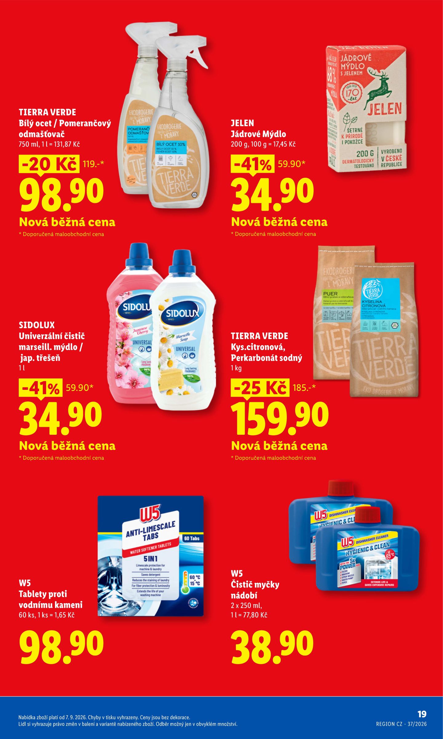 lidl - Aktuální Lidl - Ceny v klidu leták platný od pondělí 07.09.2026 do pondělí 30.11.2026 - page: 19