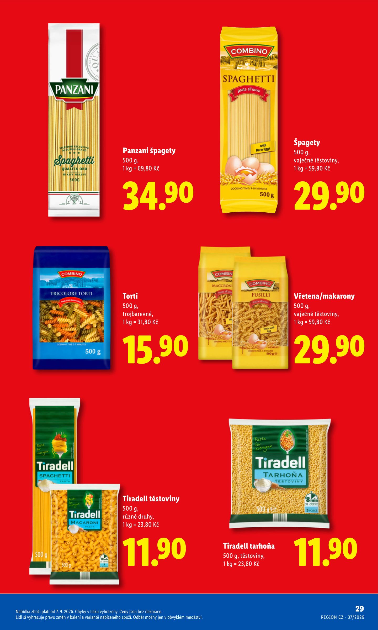 lidl - Aktuální Lidl - Ceny v klidu leták platný od pondělí 07.09.2026 do pondělí 30.11.2026 - page: 29