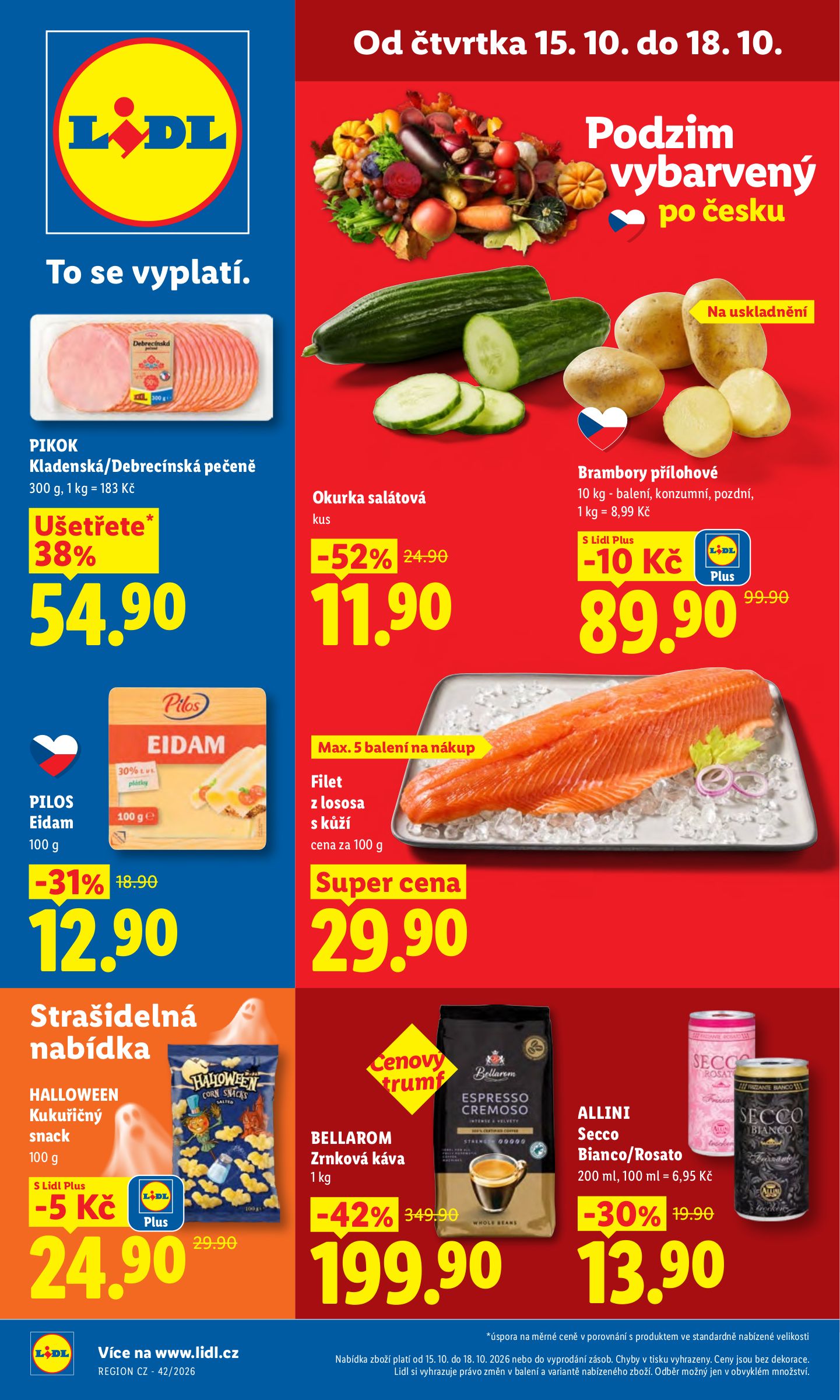 lidl - Aktuální Lidl leták platný od čtvrtka 15.10.2026 do neděle 18.10.2026