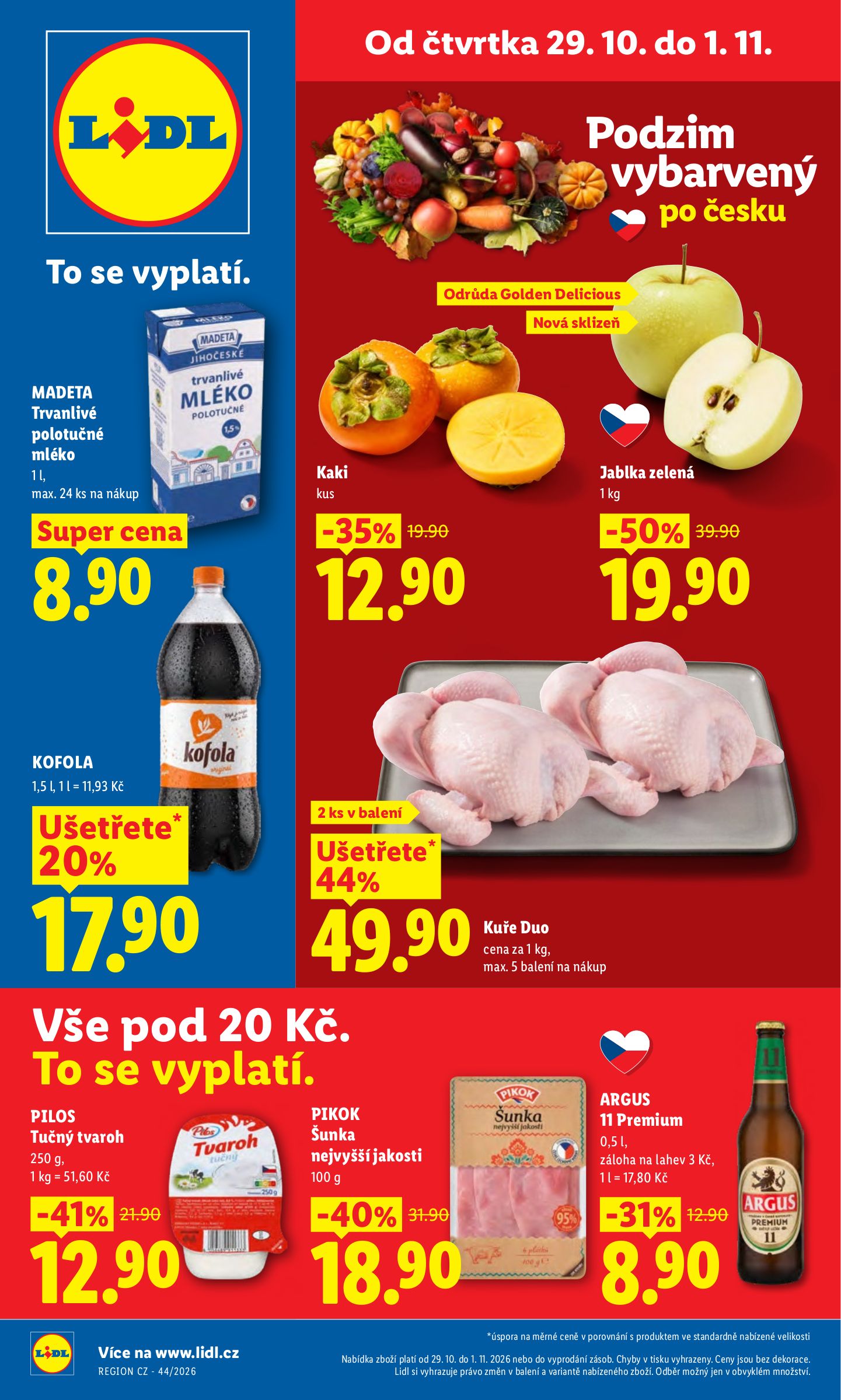 lidl - Lidl leták na příští týden od čtvrtka 29.10.2026 do neděle 01.11.2026