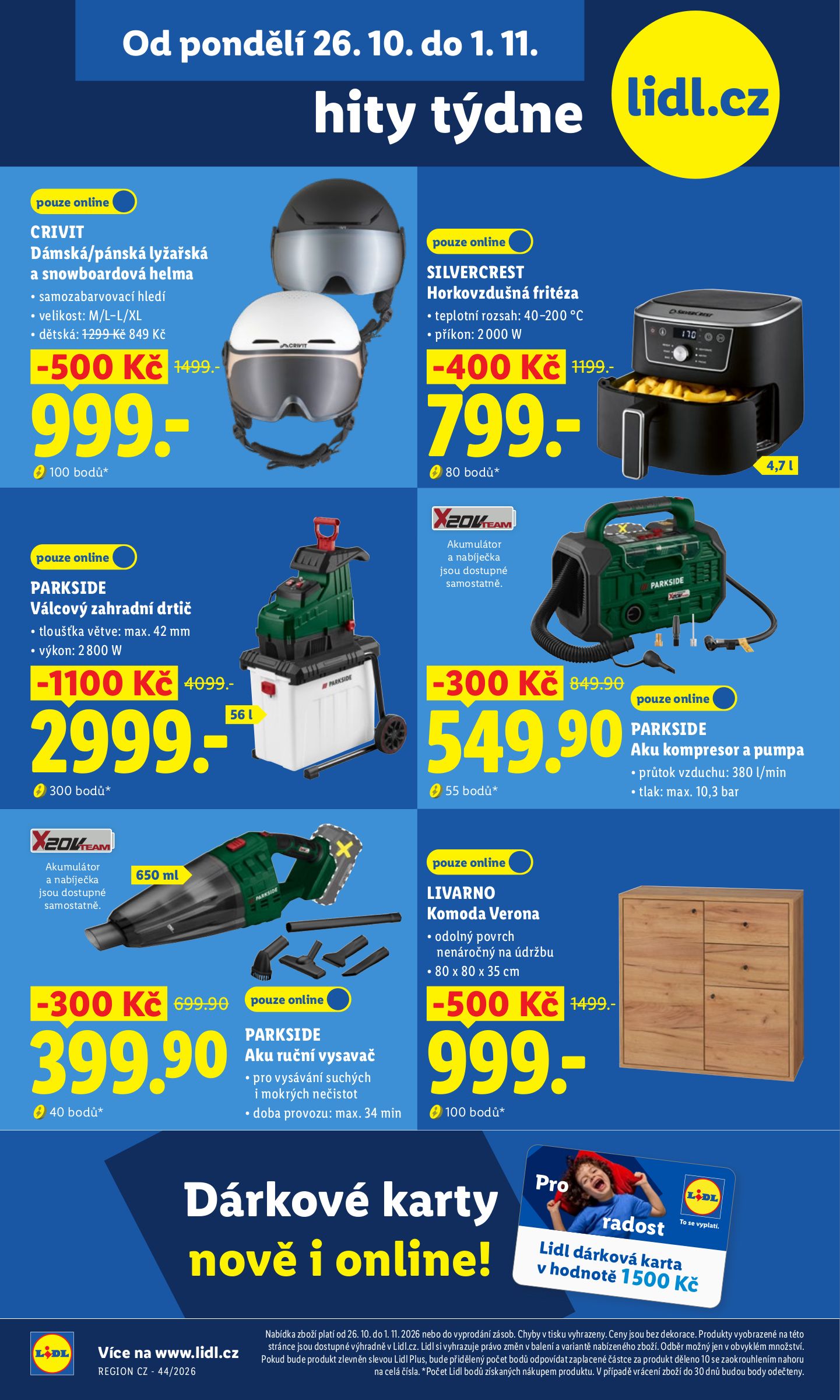 lidl - Lidl - Hity týdne leták na příští týden od pondělí 26.10.2026 do neděle 01.11.2026 - page: 1