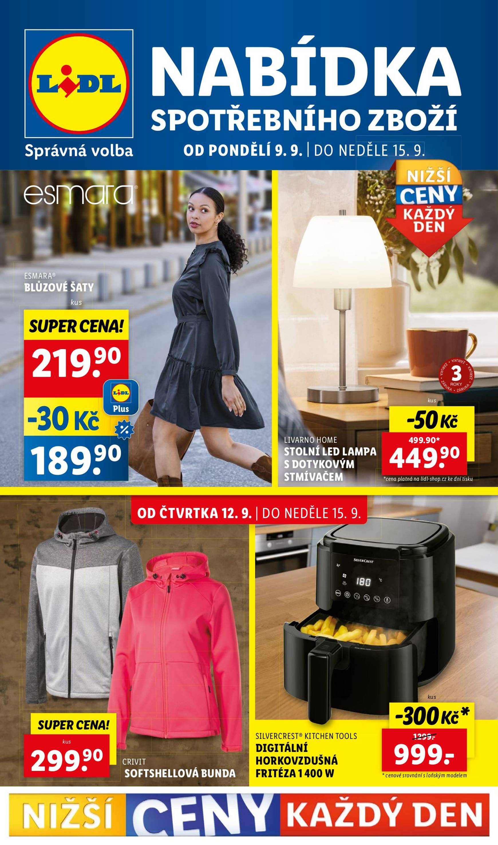 lidl - Leták Lidl - Spotřební zboží od 09.09. do 15.09.