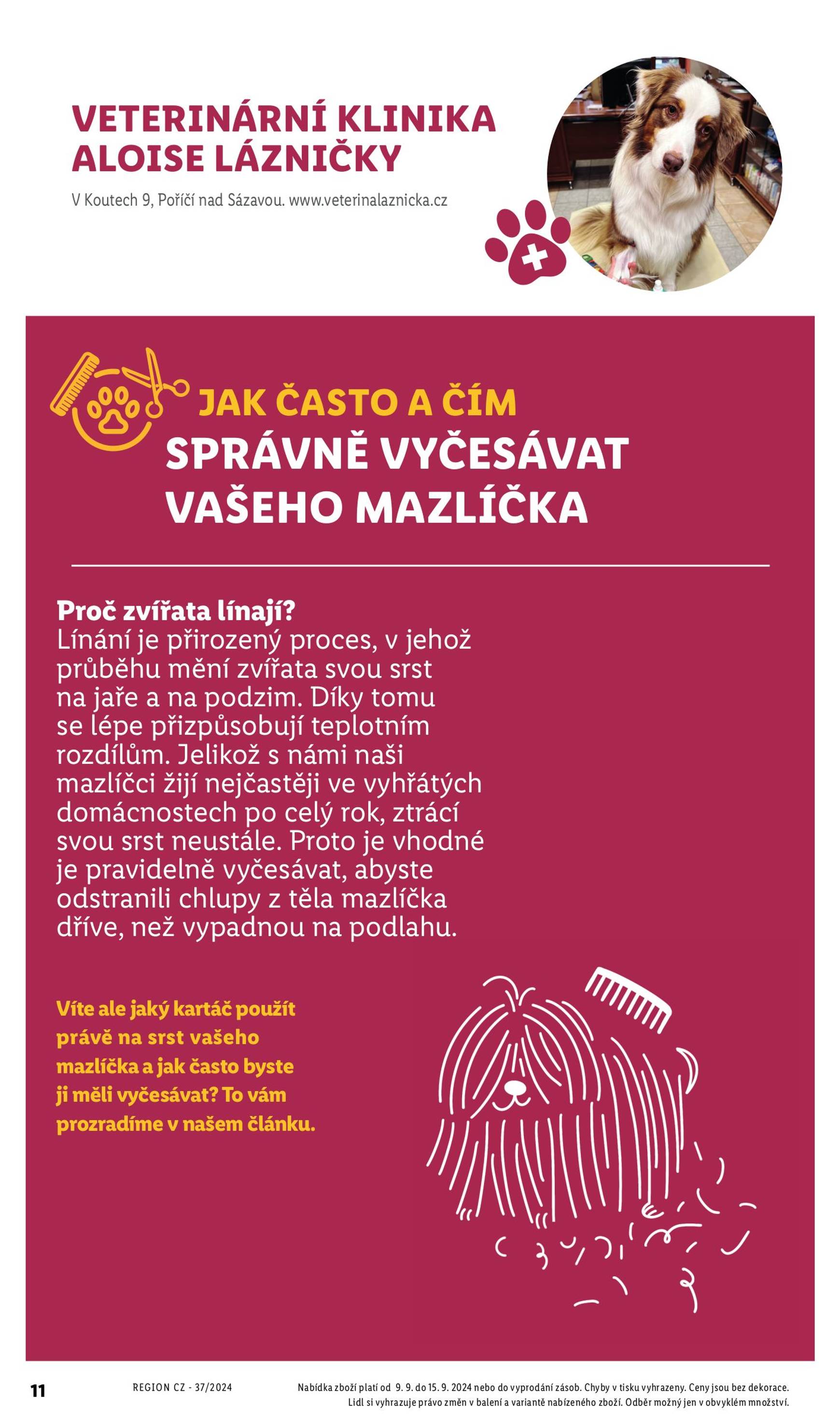 lidl - Leták Lidl - Vše pro vaše psí a kočičí mazlíčky od 01.09. do 30.09. - page: 13