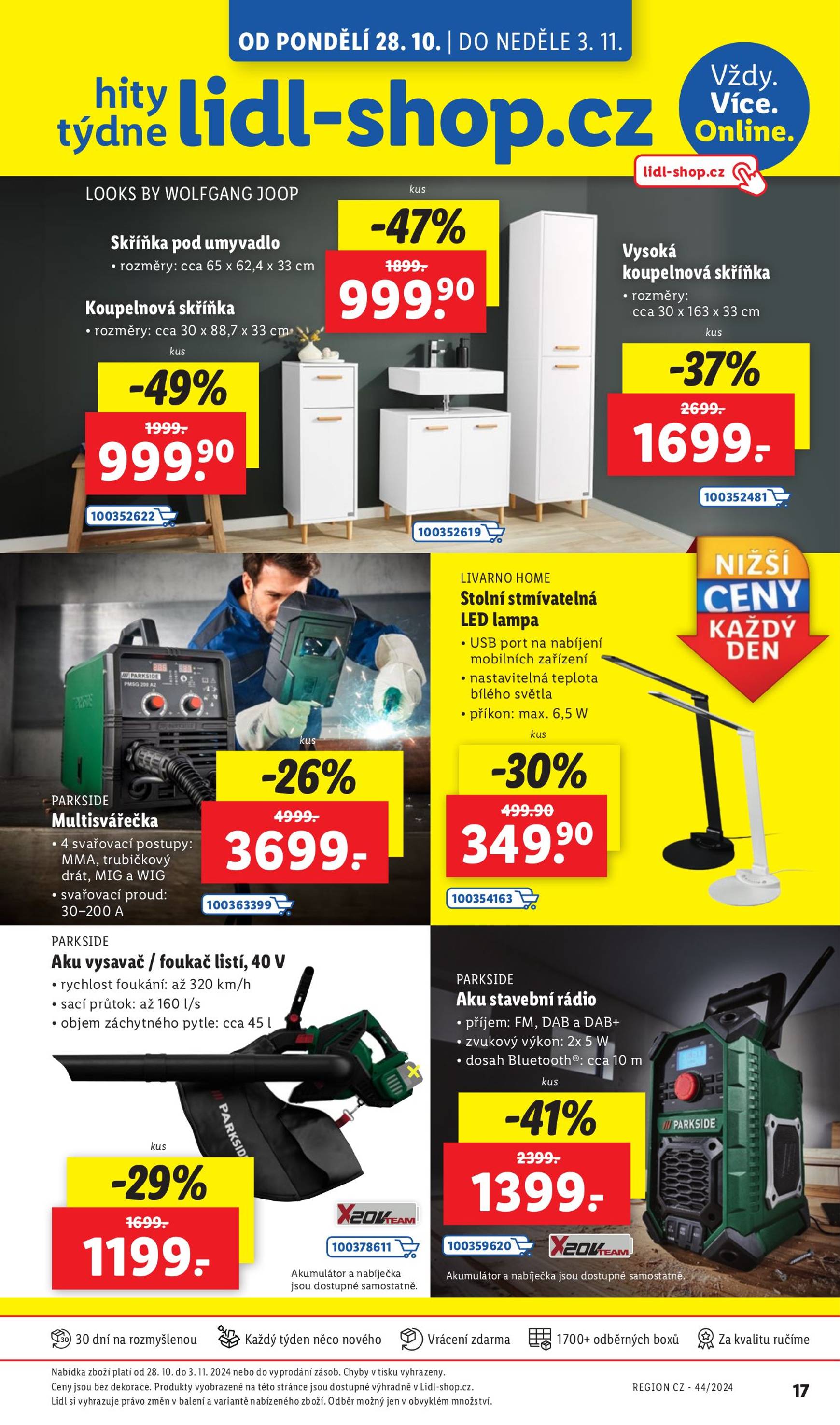 lidl - Leták Lidl-shop.cz od 28.10. do 03.11. - page: 1