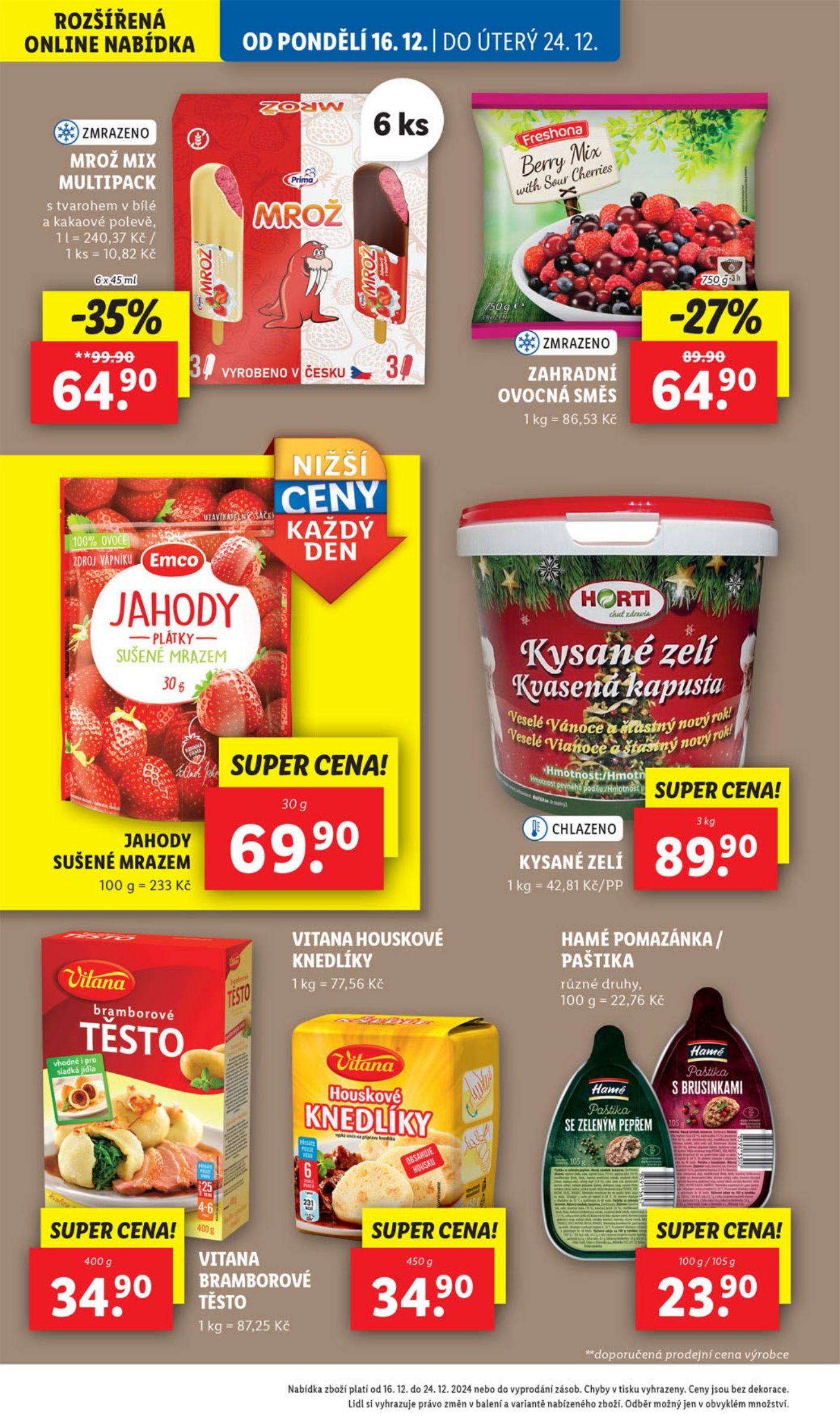 lidl - Leták Lidl od 16.12. do 24.12. - page: 34